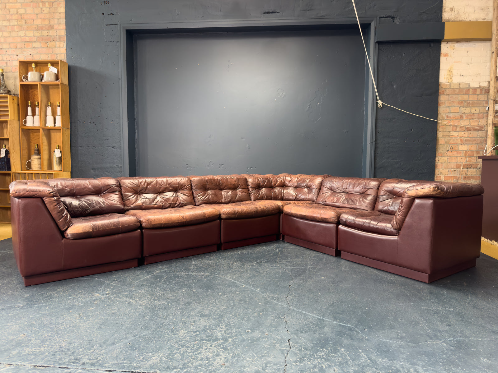 Laauser Modular Leather Sofa