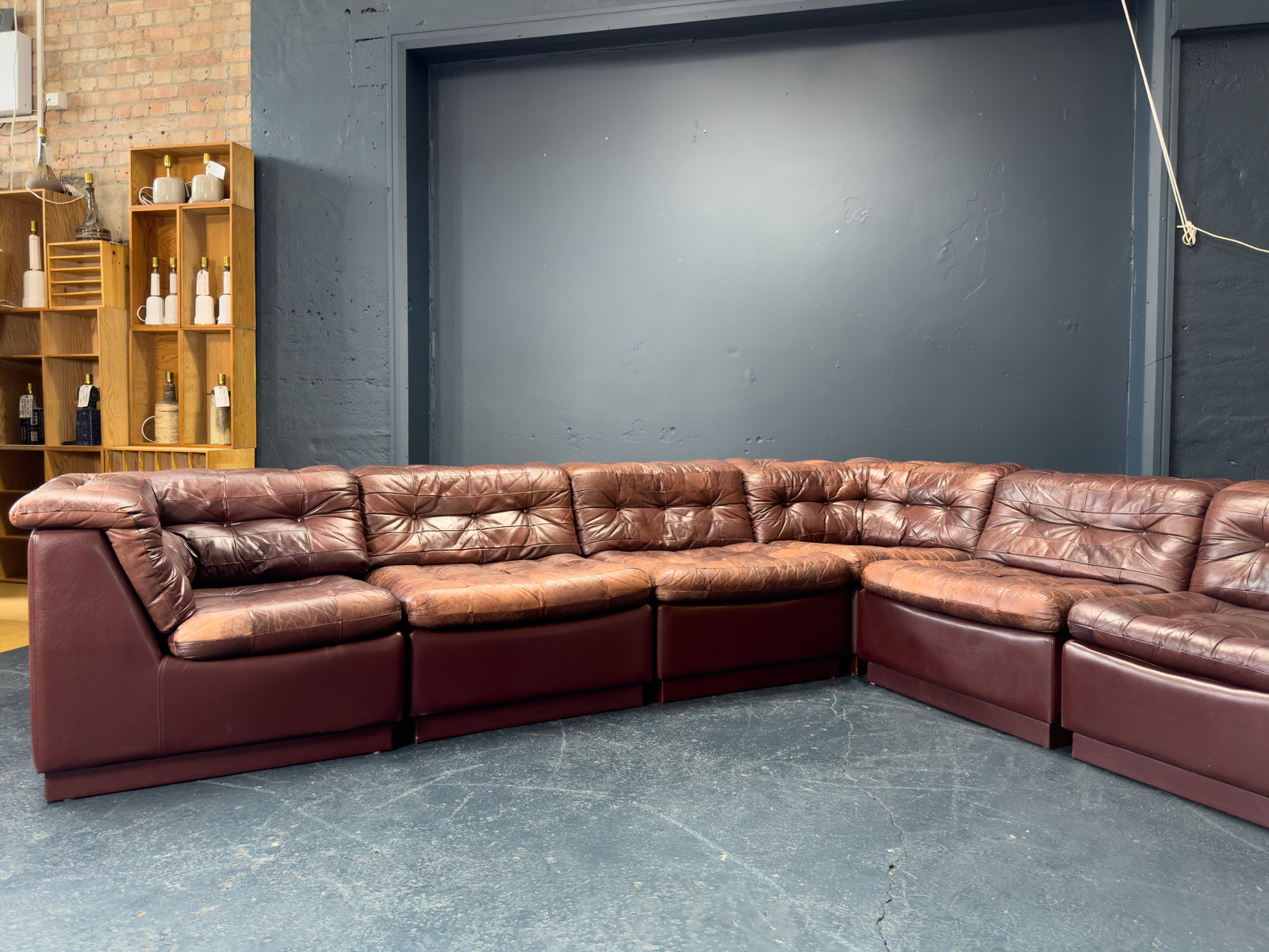 Laauser Modular Leather Sofa