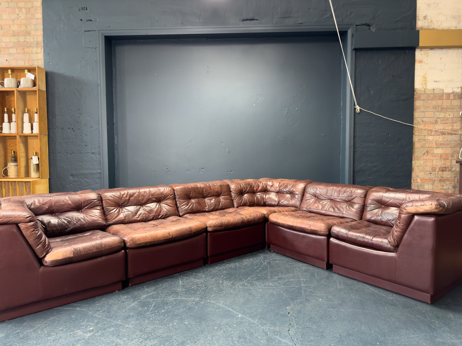 Laauser Modular Leather Sofa