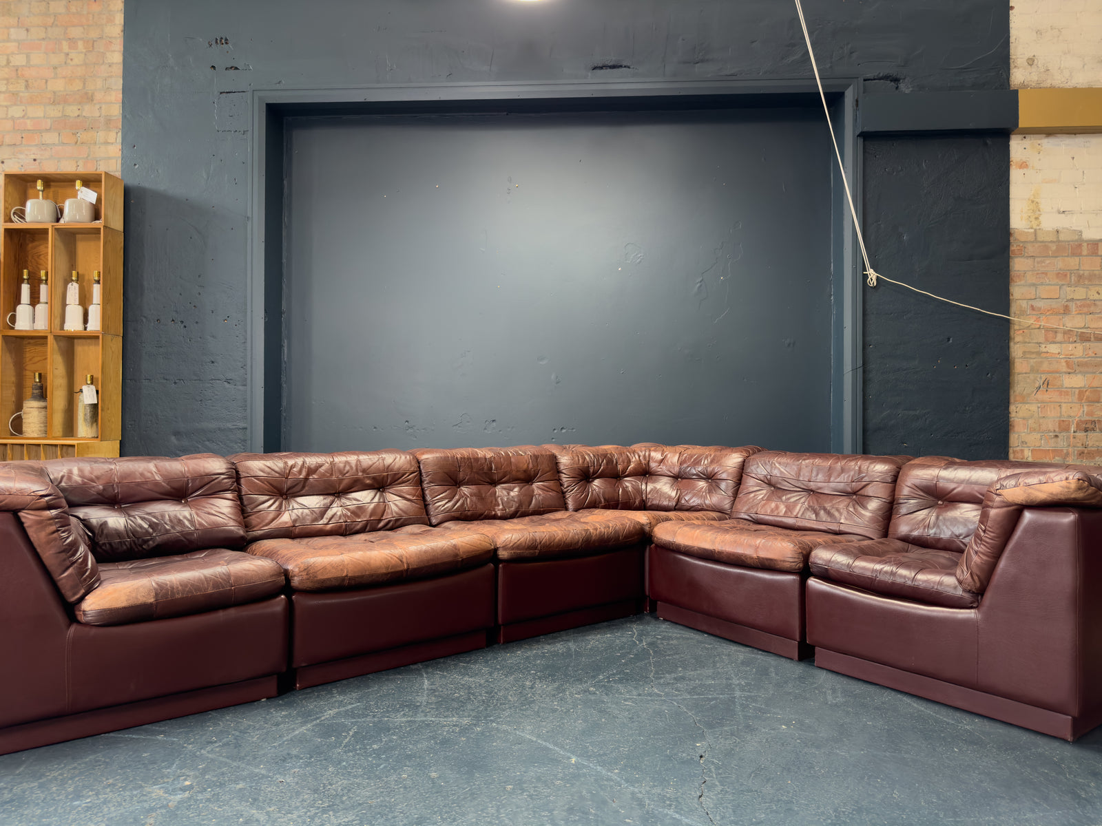 Laauser Modular Leather Sofa