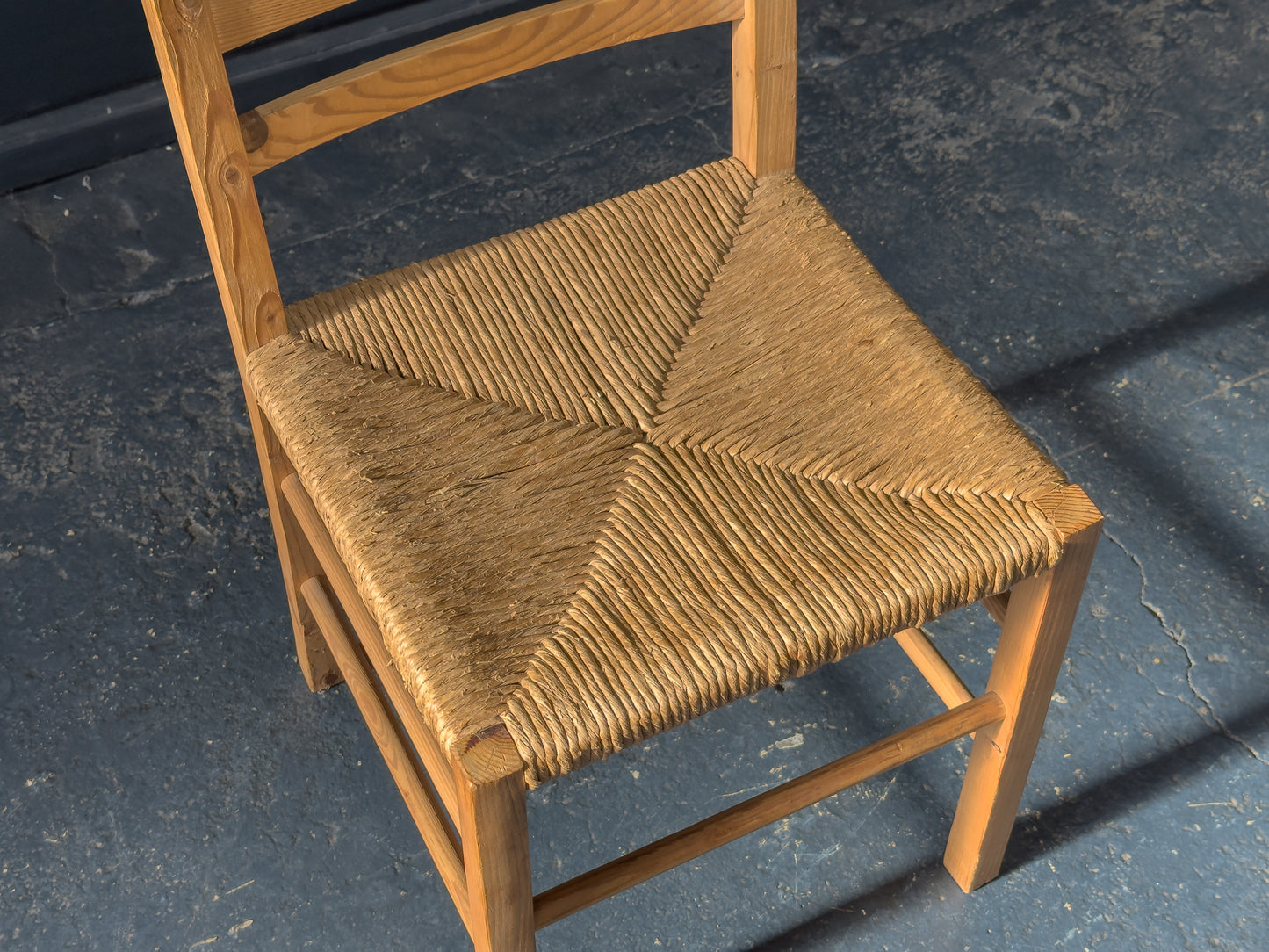 Pine and Seagrass Chair