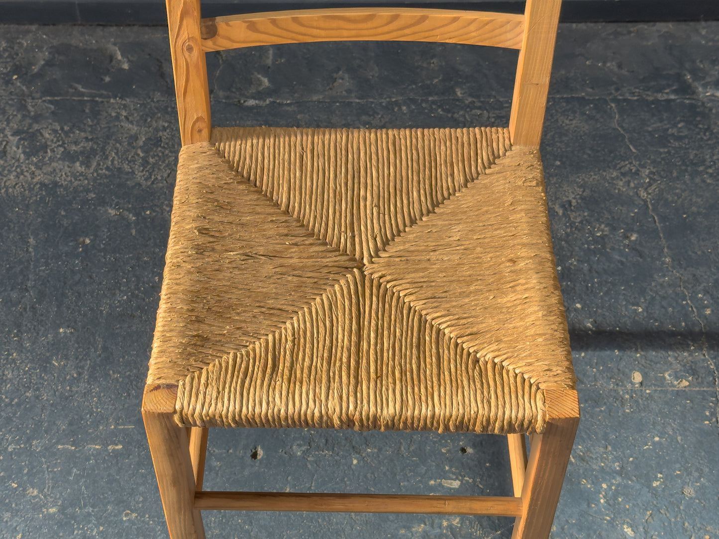 Pine and Seagrass Chair