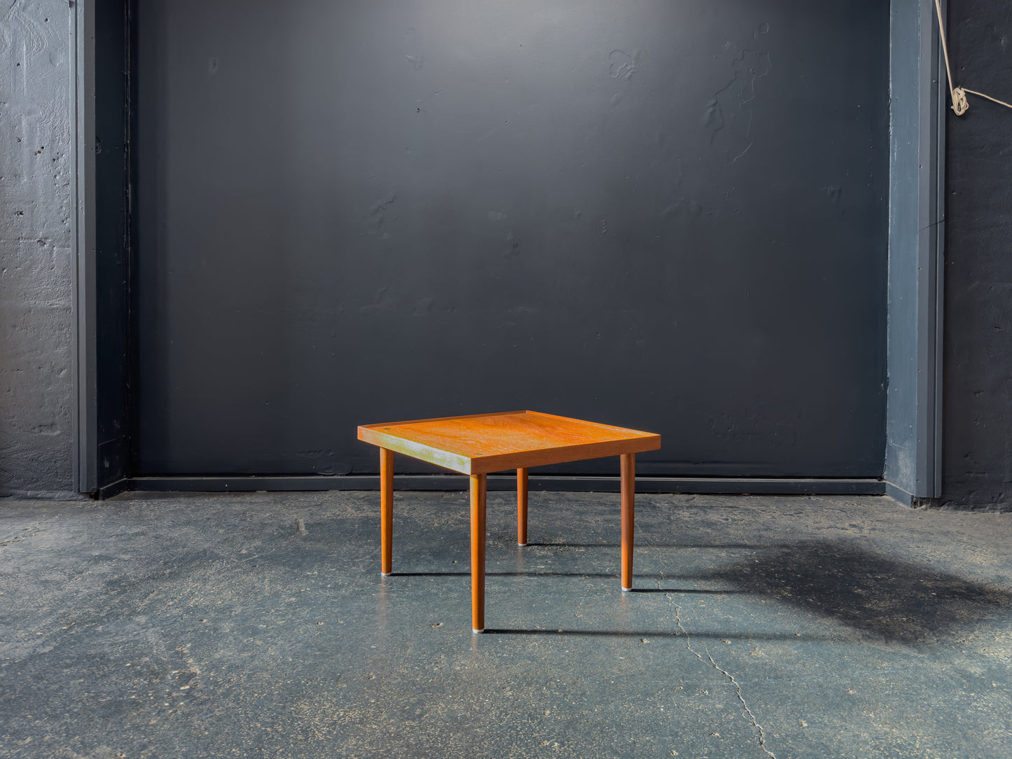 Teak Coffee Table with Brass Detail