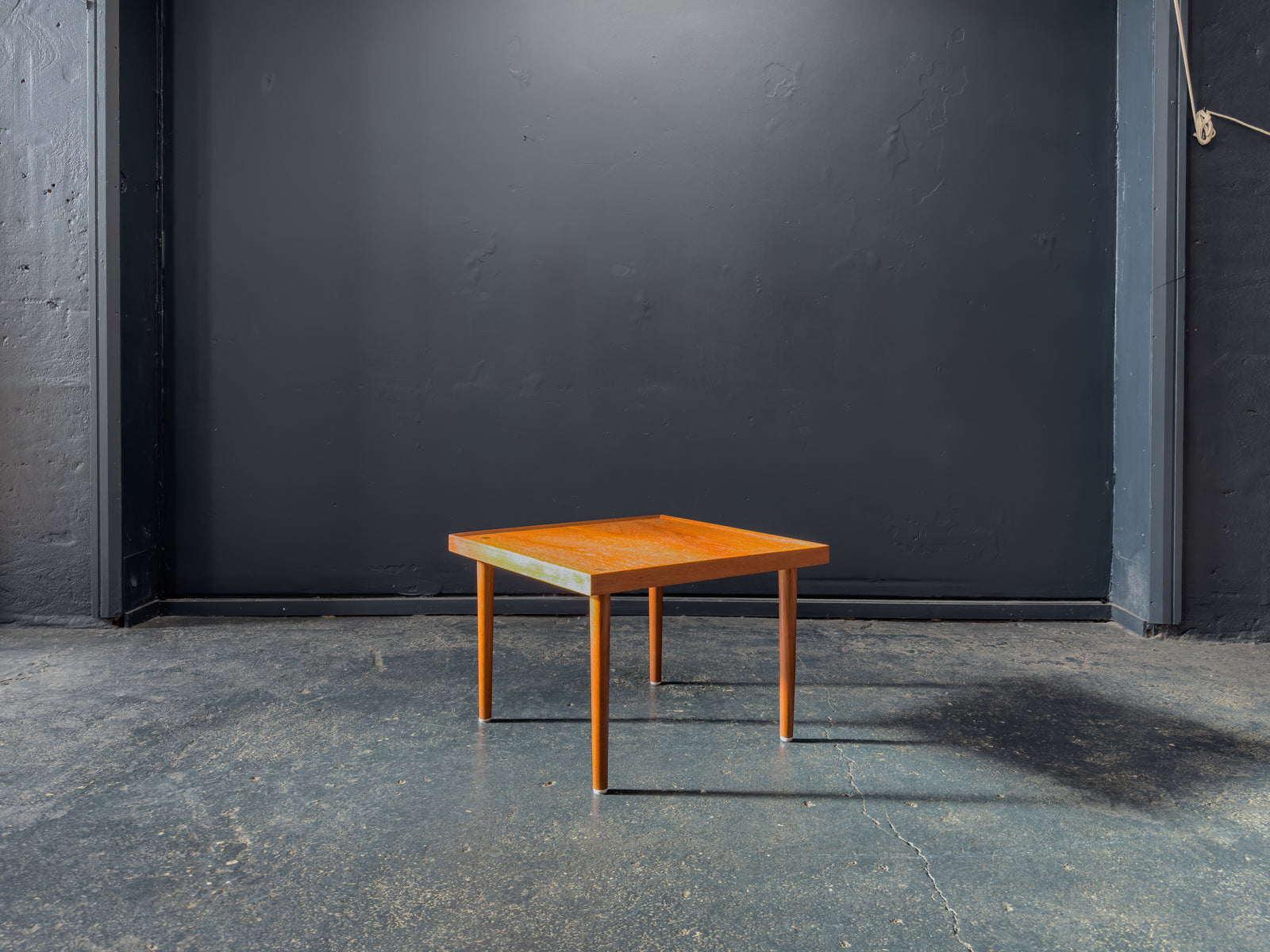 Teak Coffee Table with Brass Detail