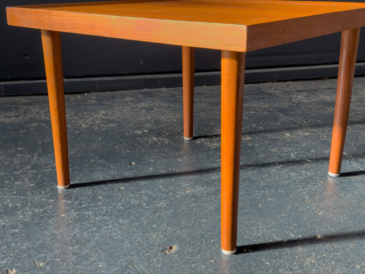 Teak Coffee Table with Brass Detail
