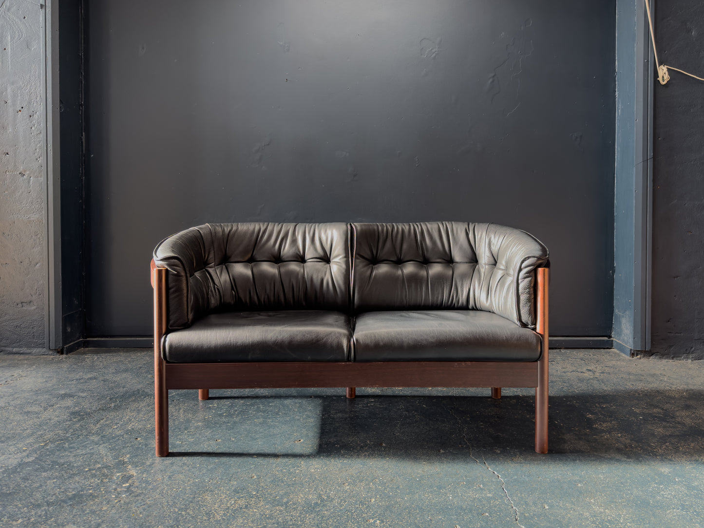 Nielaus Møbler Leather Two Seater Sofa
