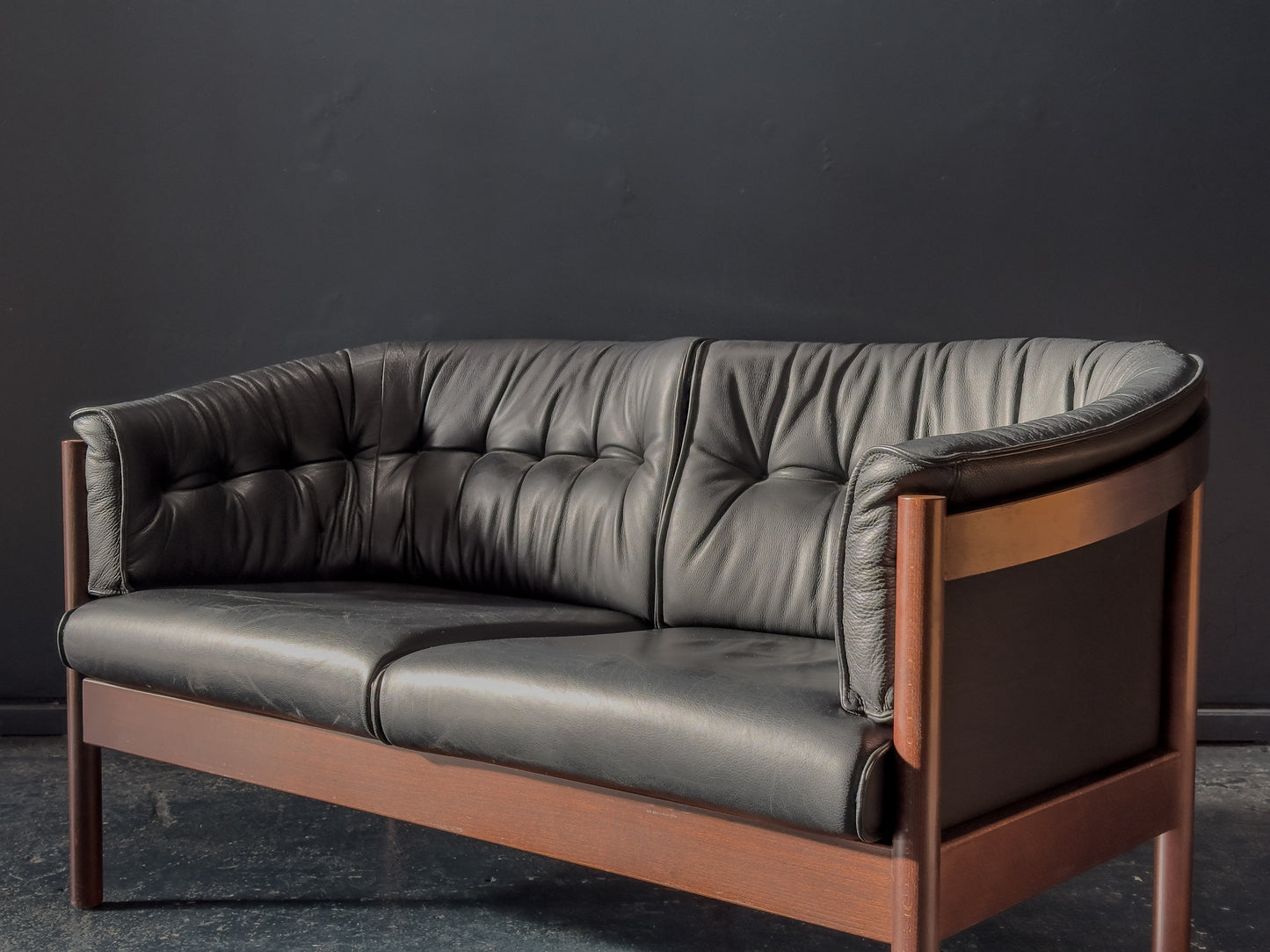 Nielaus Møbler Leather Two Seater Sofa