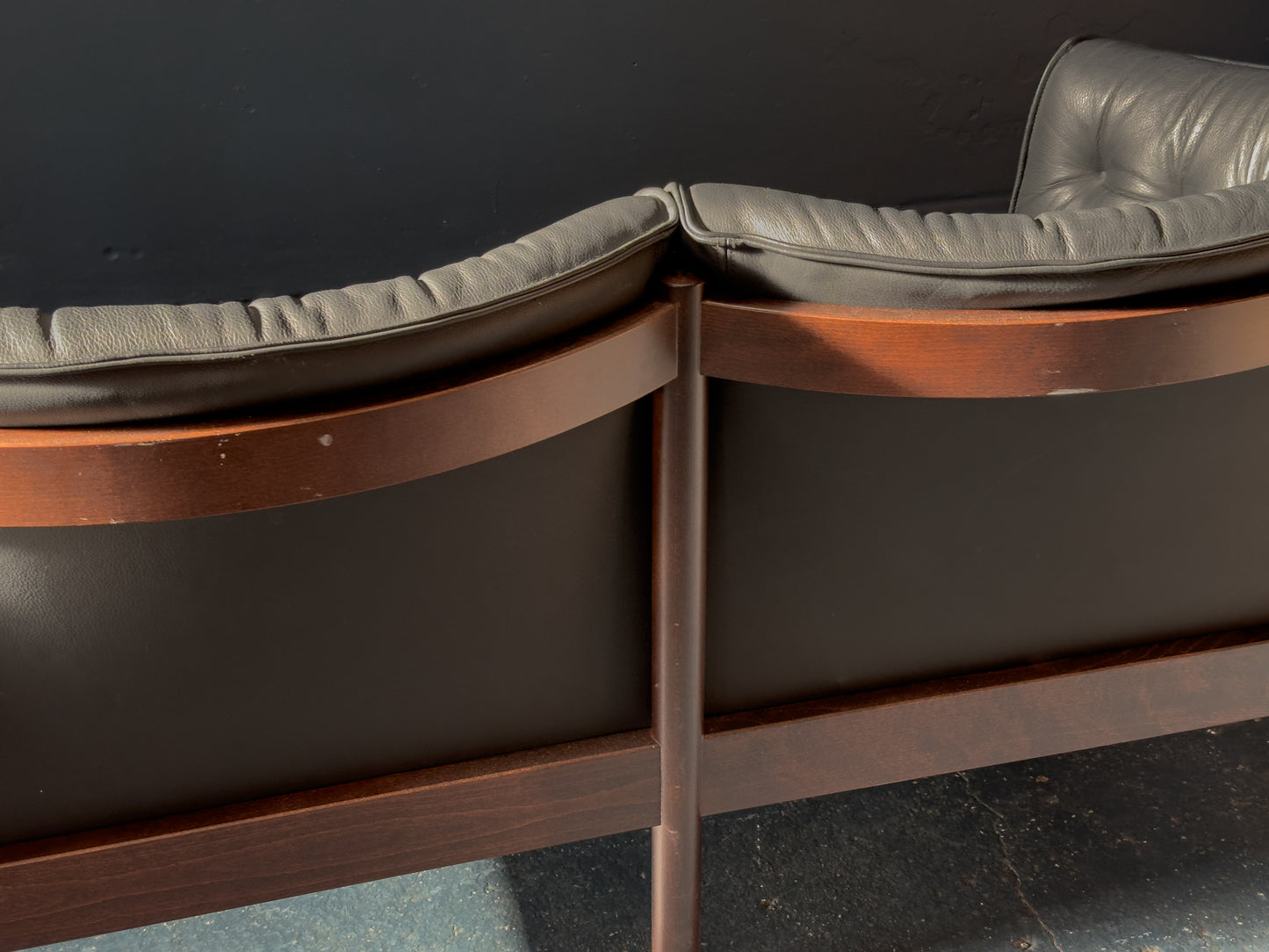 Nielaus Møbler Leather Two Seater Sofa