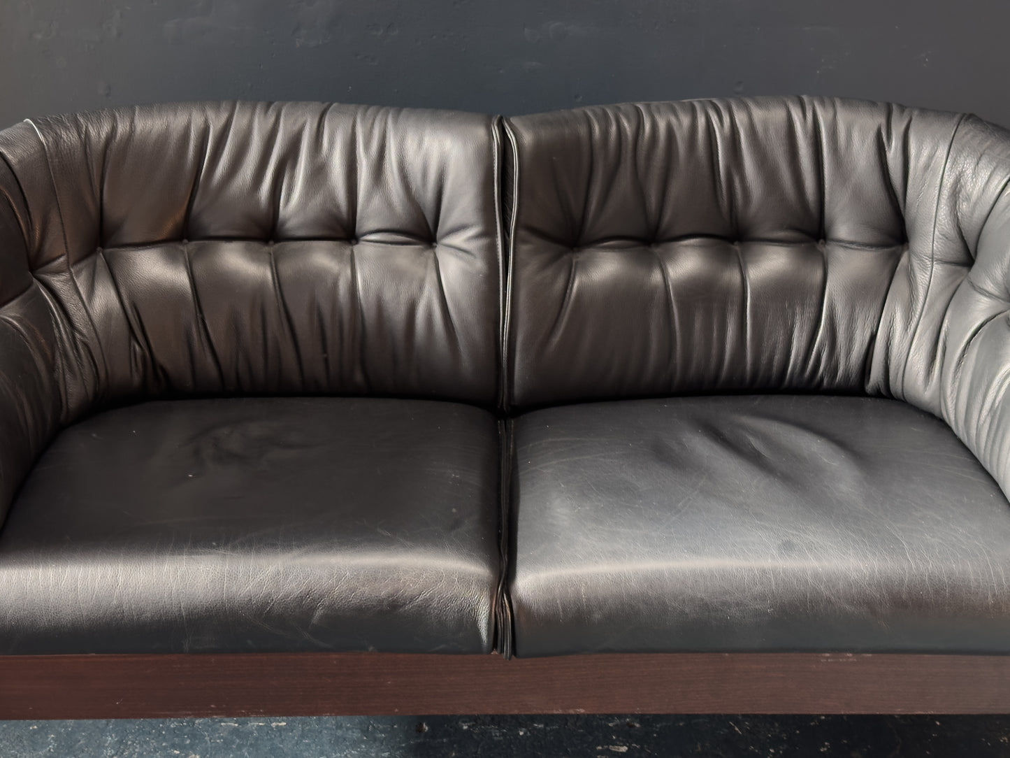 Nielaus Møbler Leather Two Seater Sofa