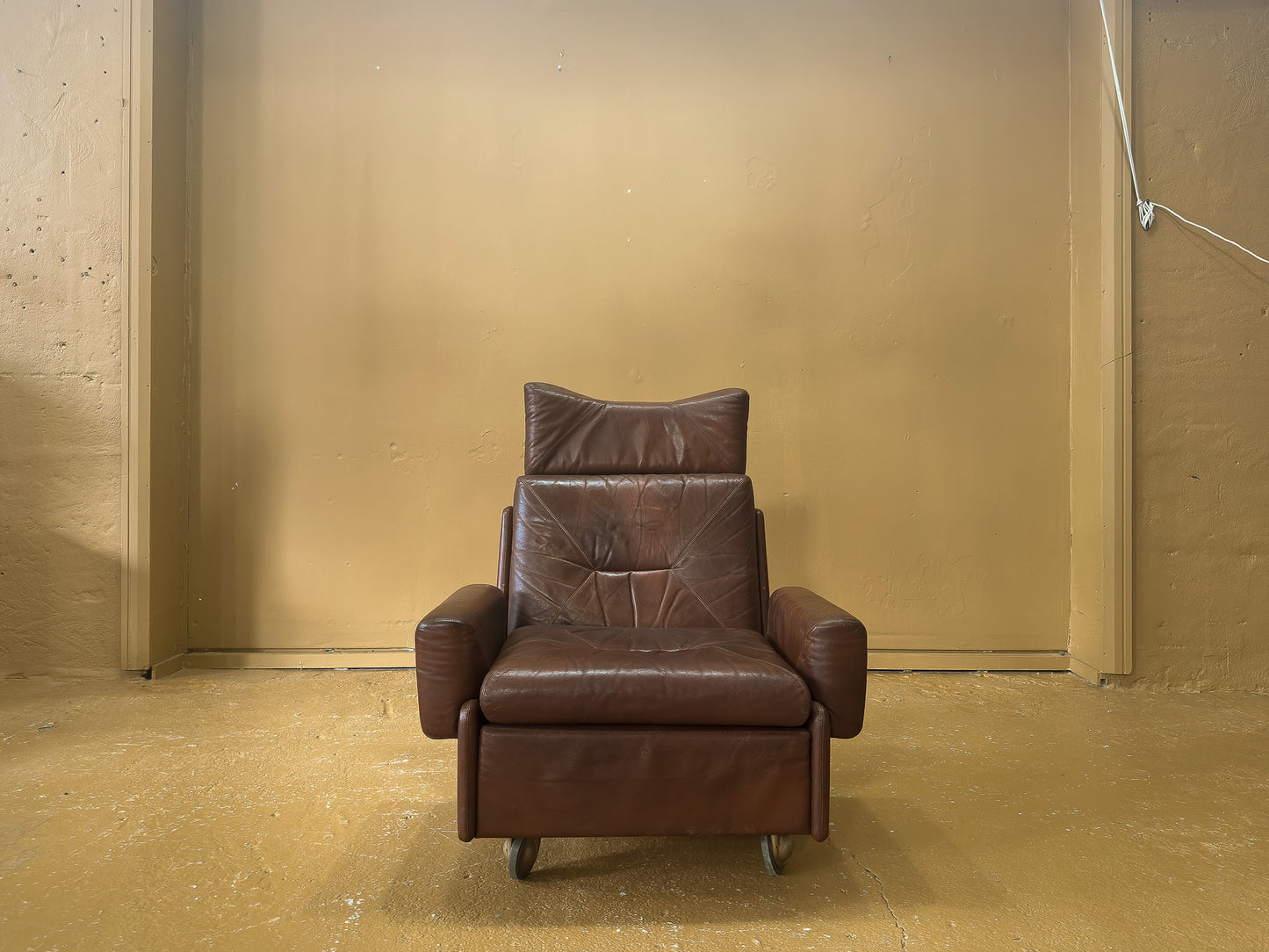 High-back Leather Armchair