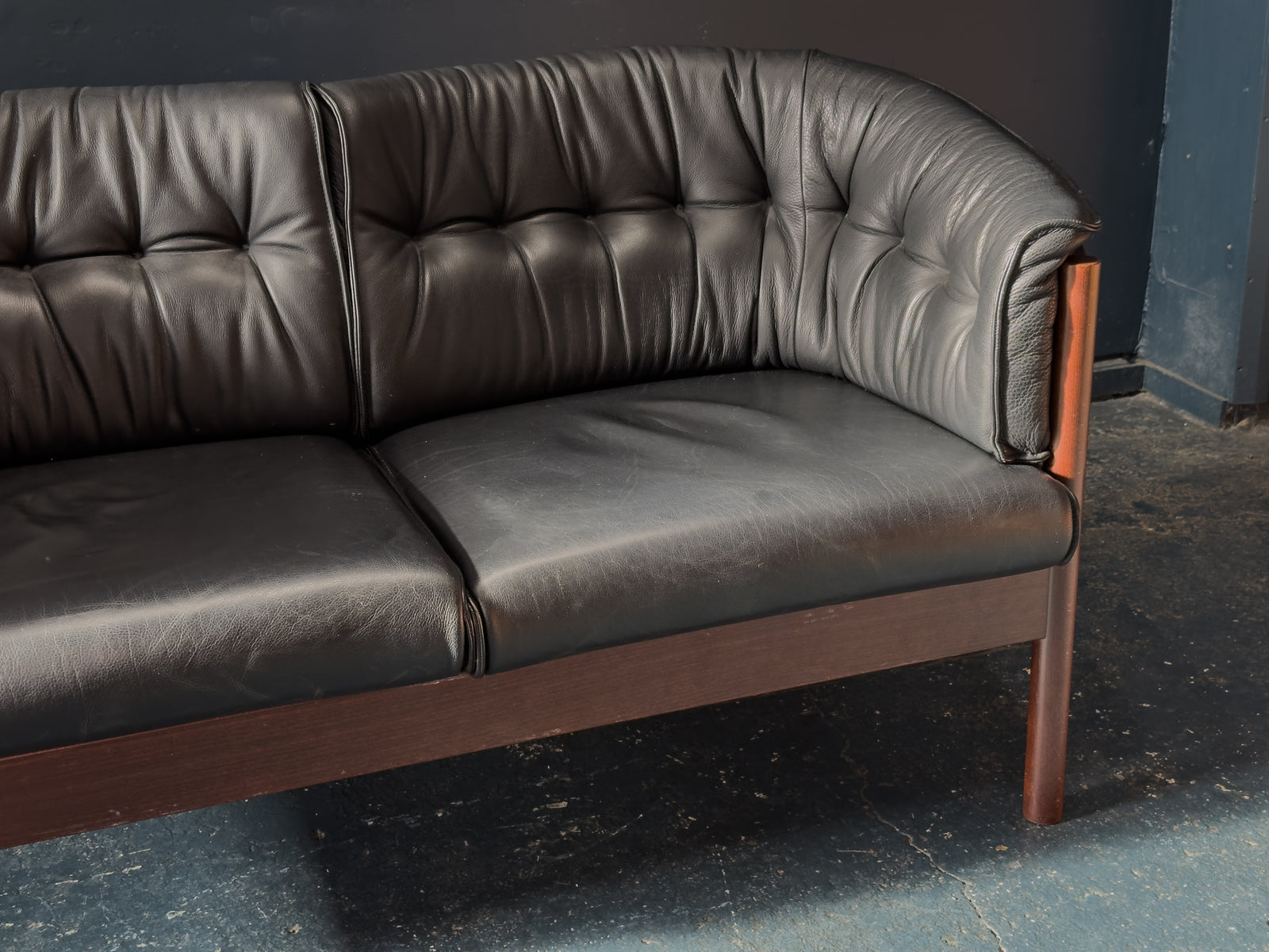 Nielaus Møbler Leather Two Seater Sofa