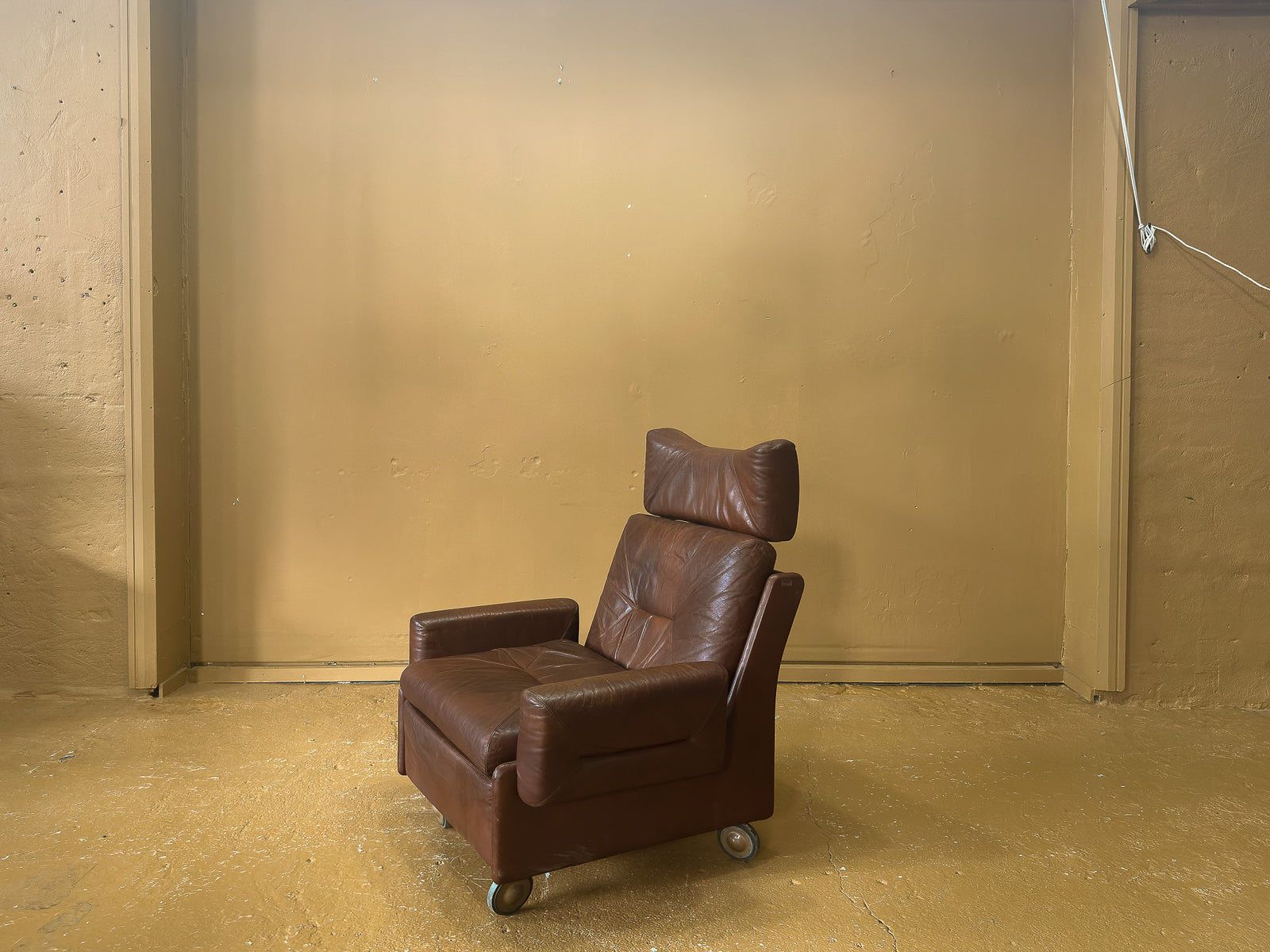 High-back Leather Armchair