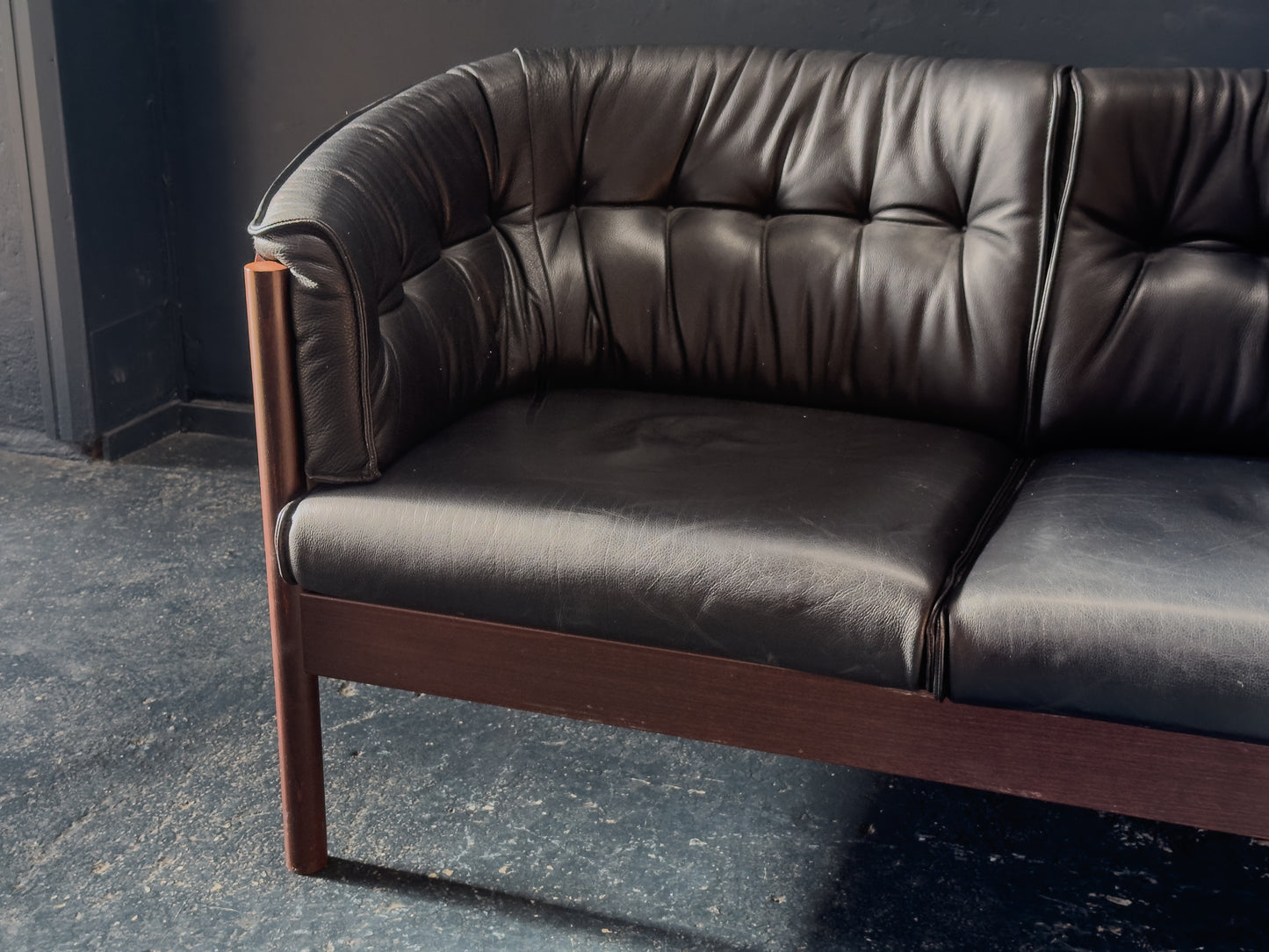 Nielaus Møbler Leather Two Seater Sofa