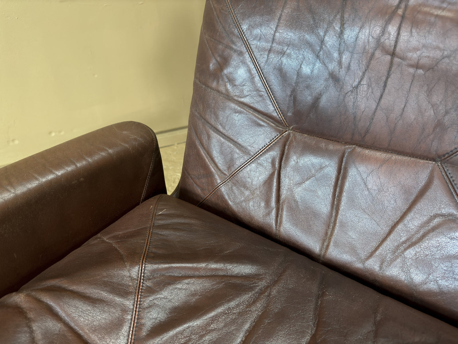 High-back Leather Armchair