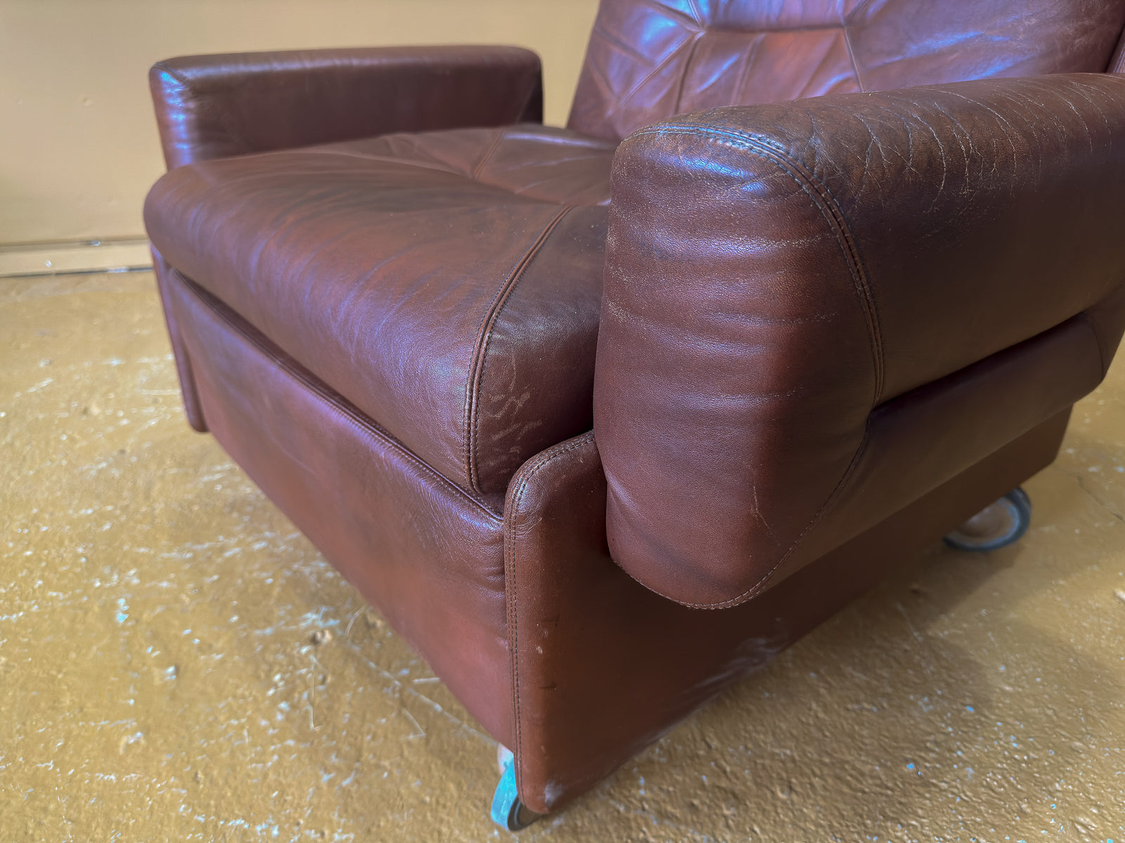 High-back Leather Armchair