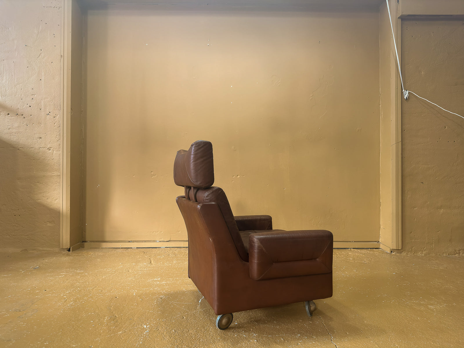 High-back Leather Armchair