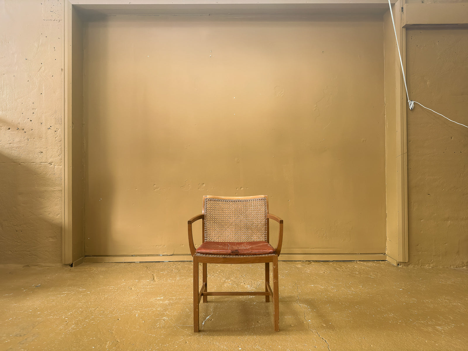 Armchair with Caned Back