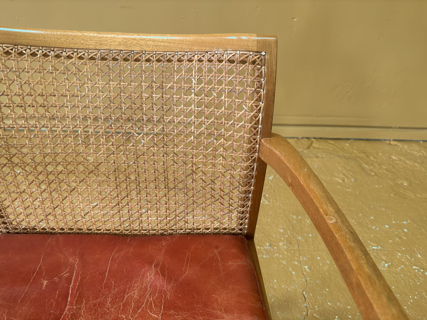 Armchair with Caned Back