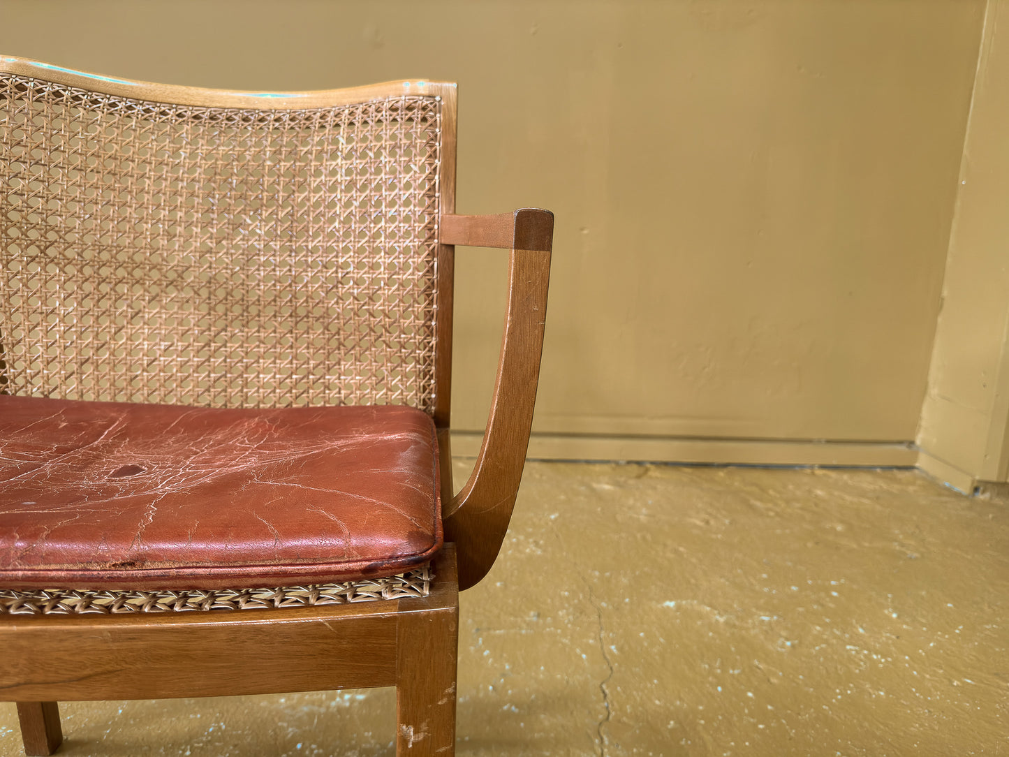 Armchair with Caned Back