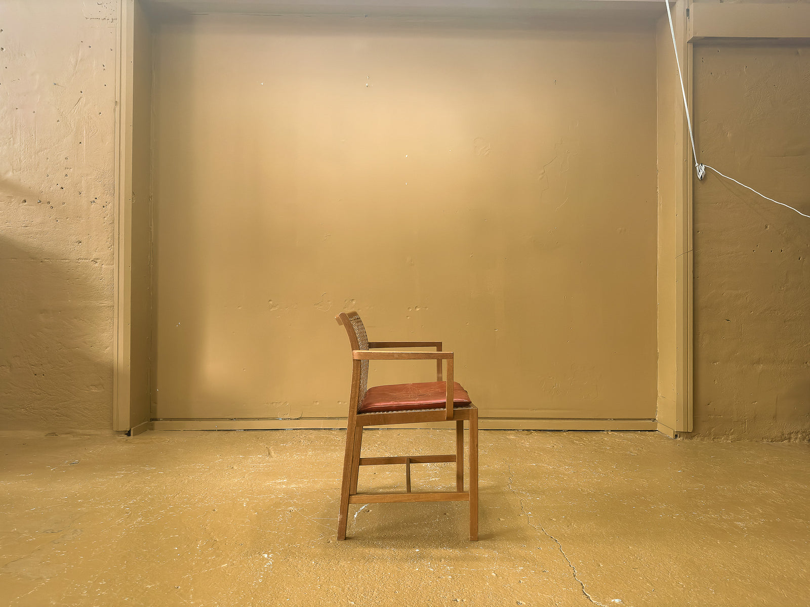 Armchair with Caned Back