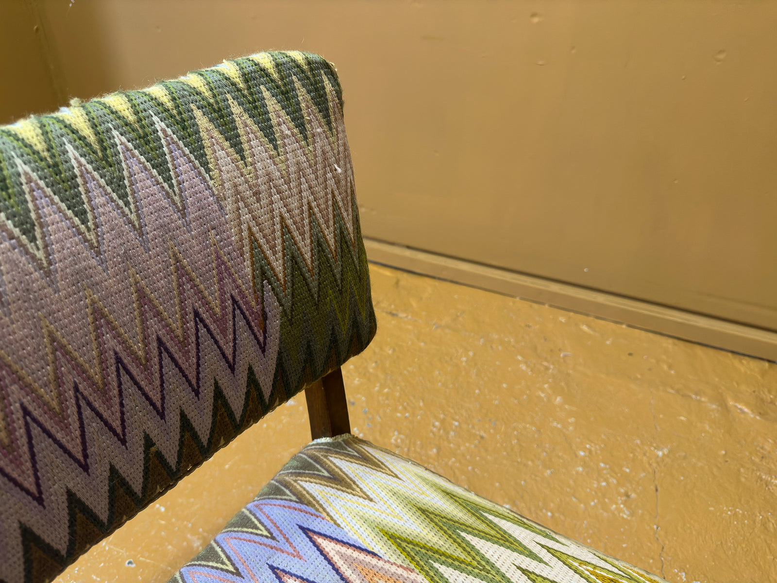 Chevron Upholstered Chair