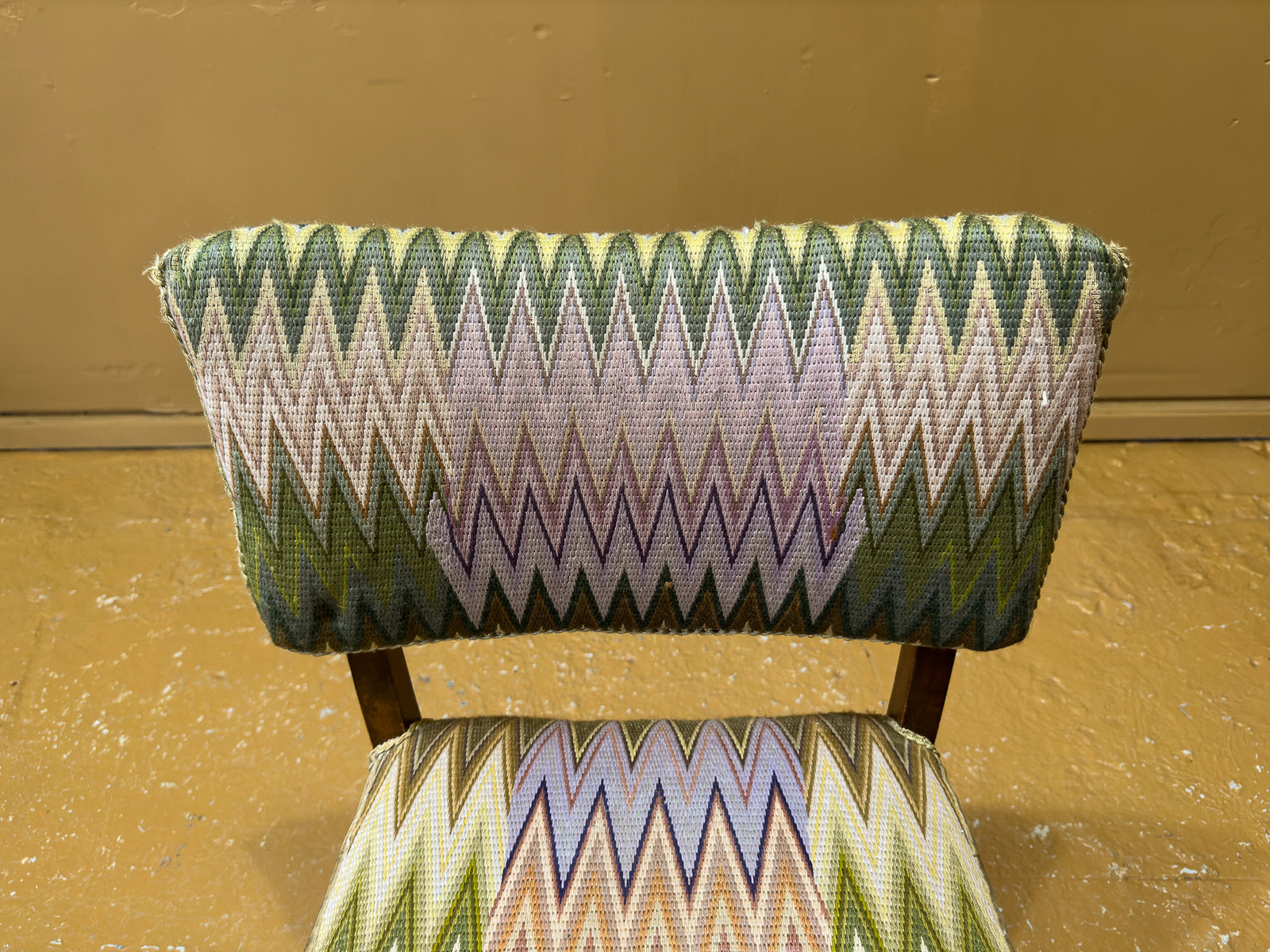 Chevron Upholstered Chair
