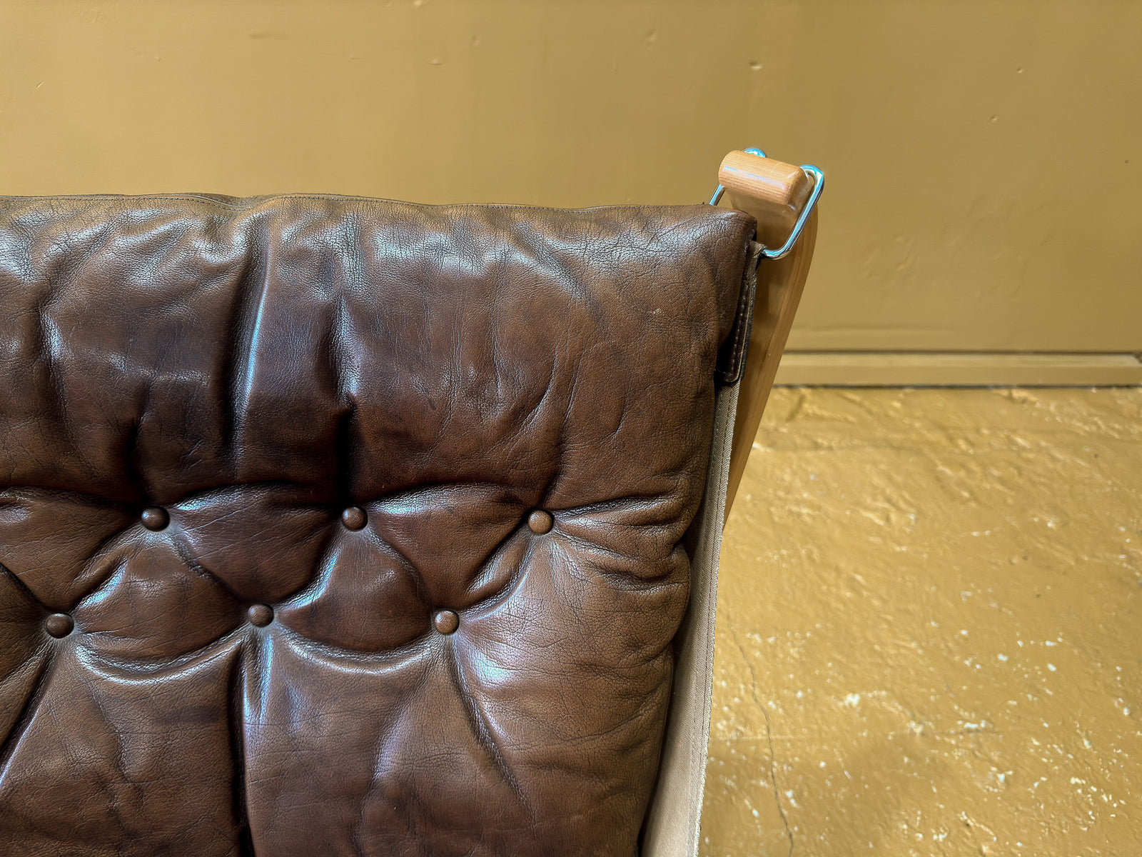 Brown Leather Falcon Chair