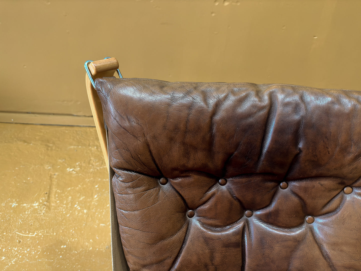 Brown Leather Falcon Chair