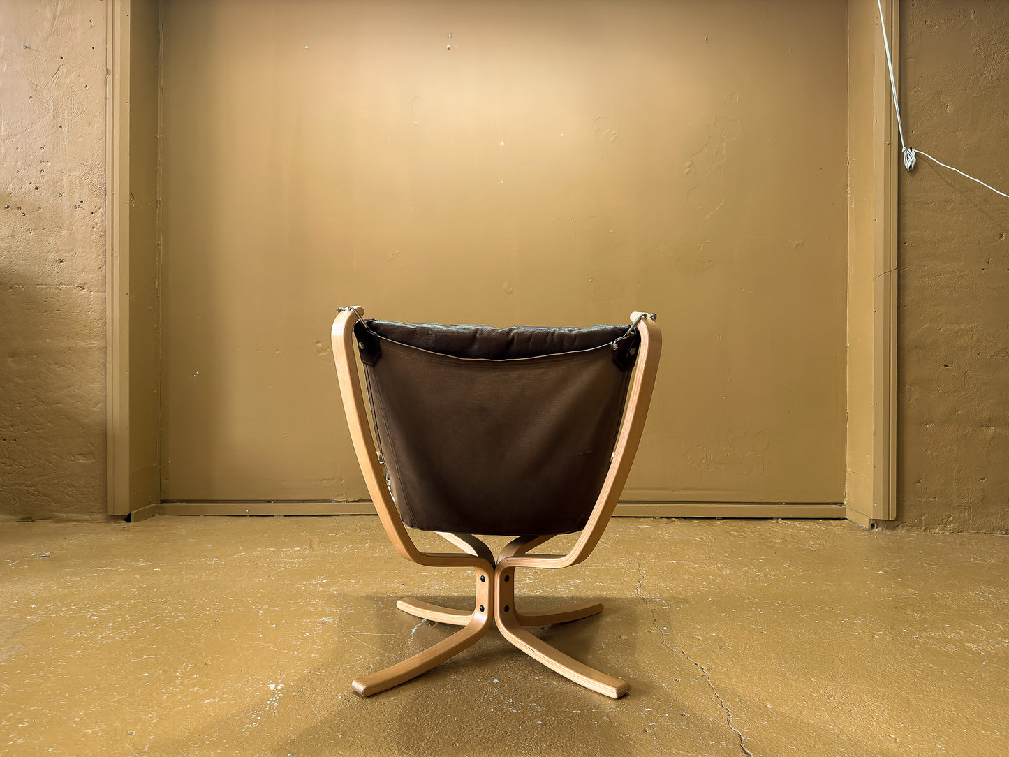 Brown Leather Falcon Chair