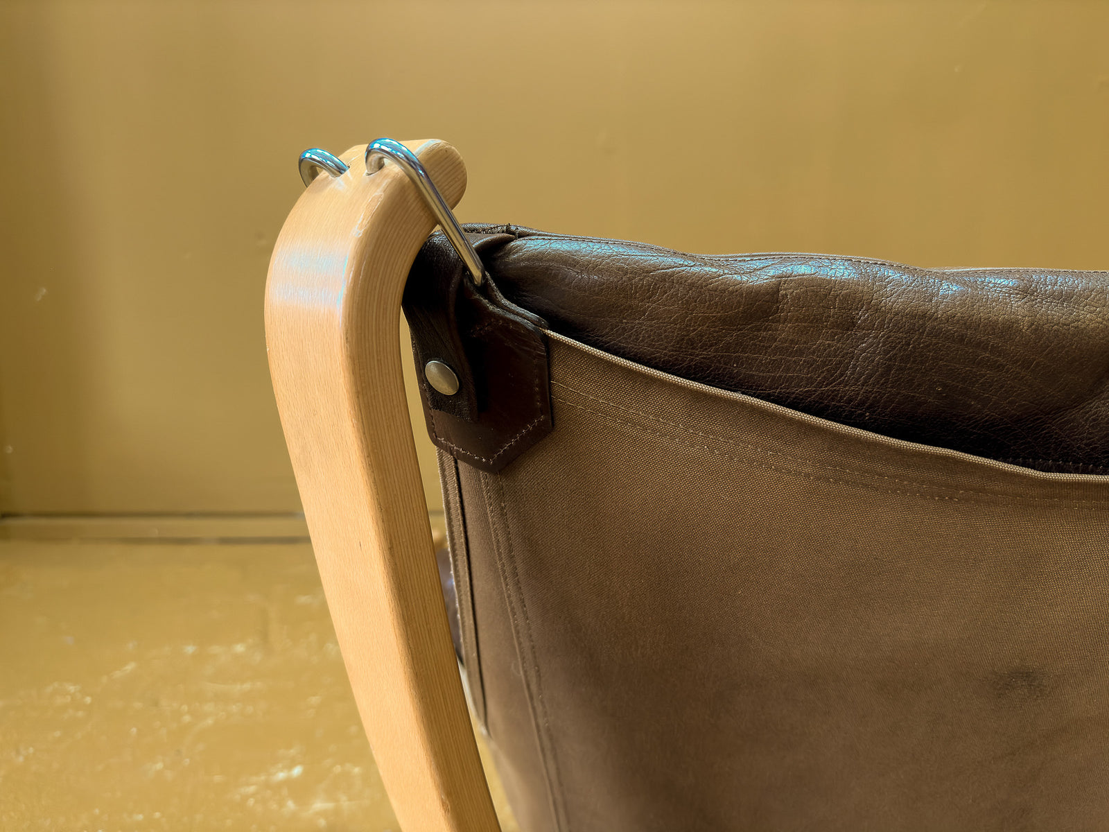Brown Leather Falcon Chair