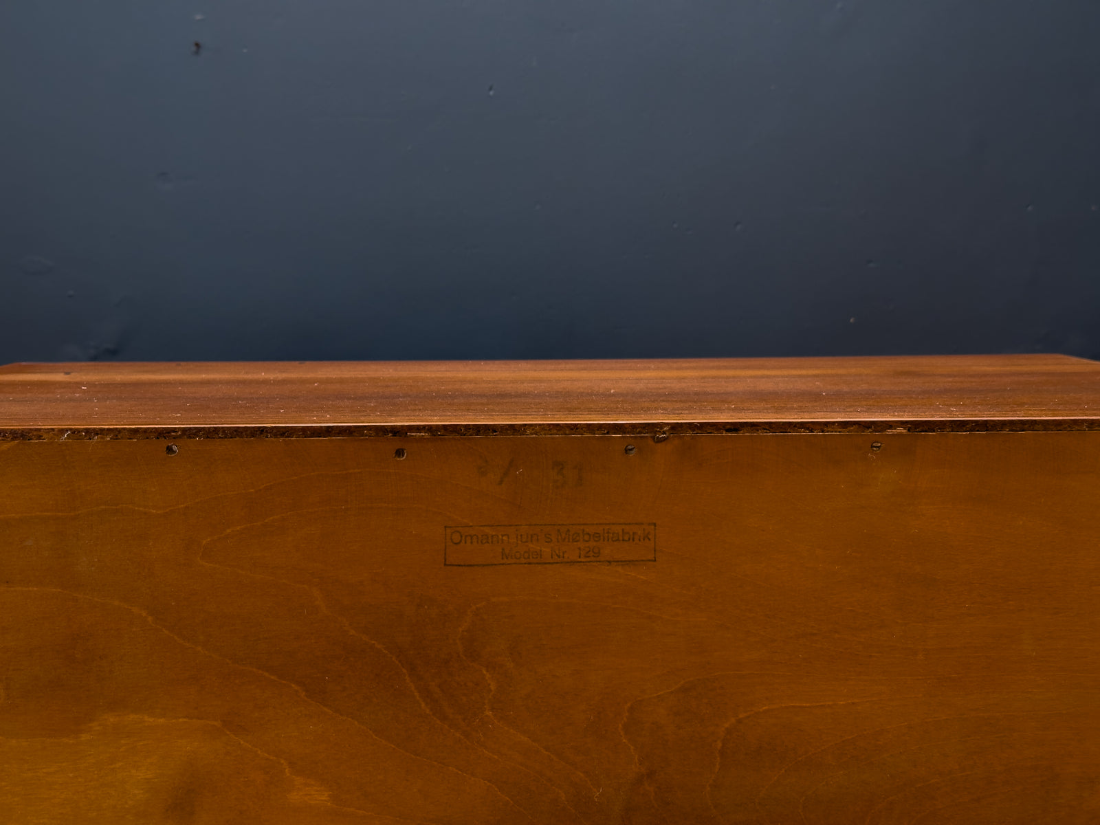 Large Teak Chest of Drawers by Omann Jun