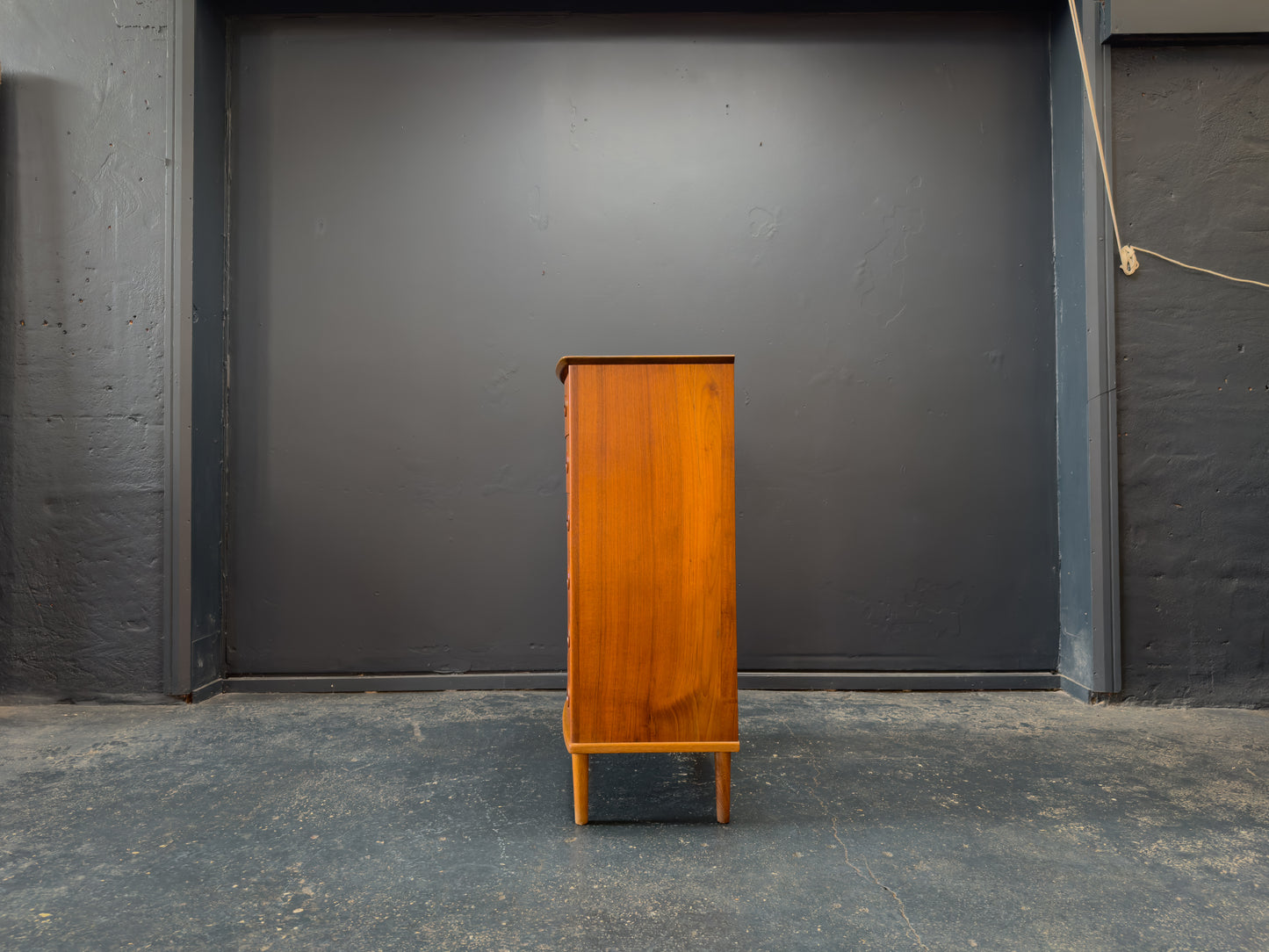 Teak chest of drawers