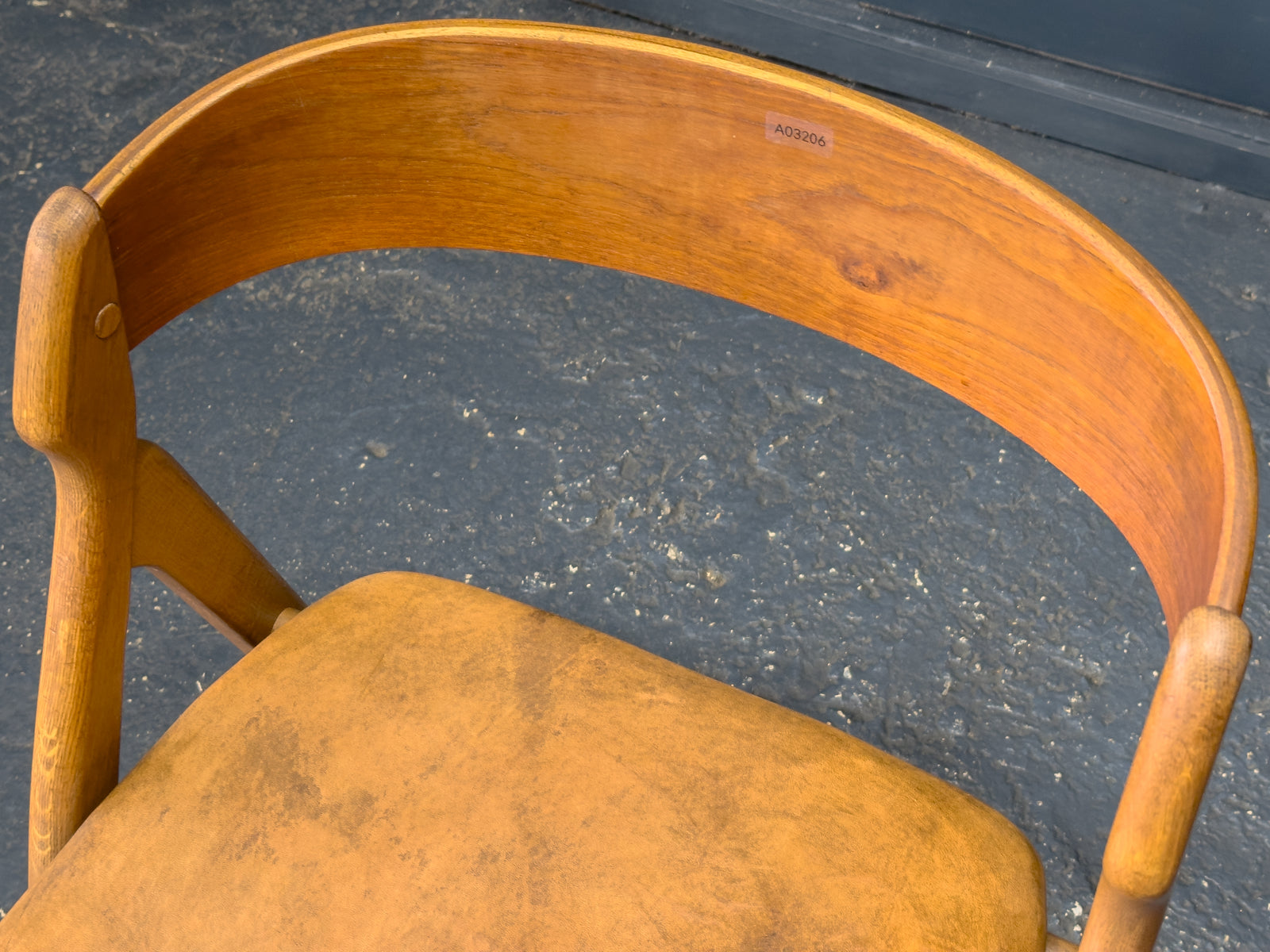 Model 71 Teak and Leather Chair by Henning Kjærnulf