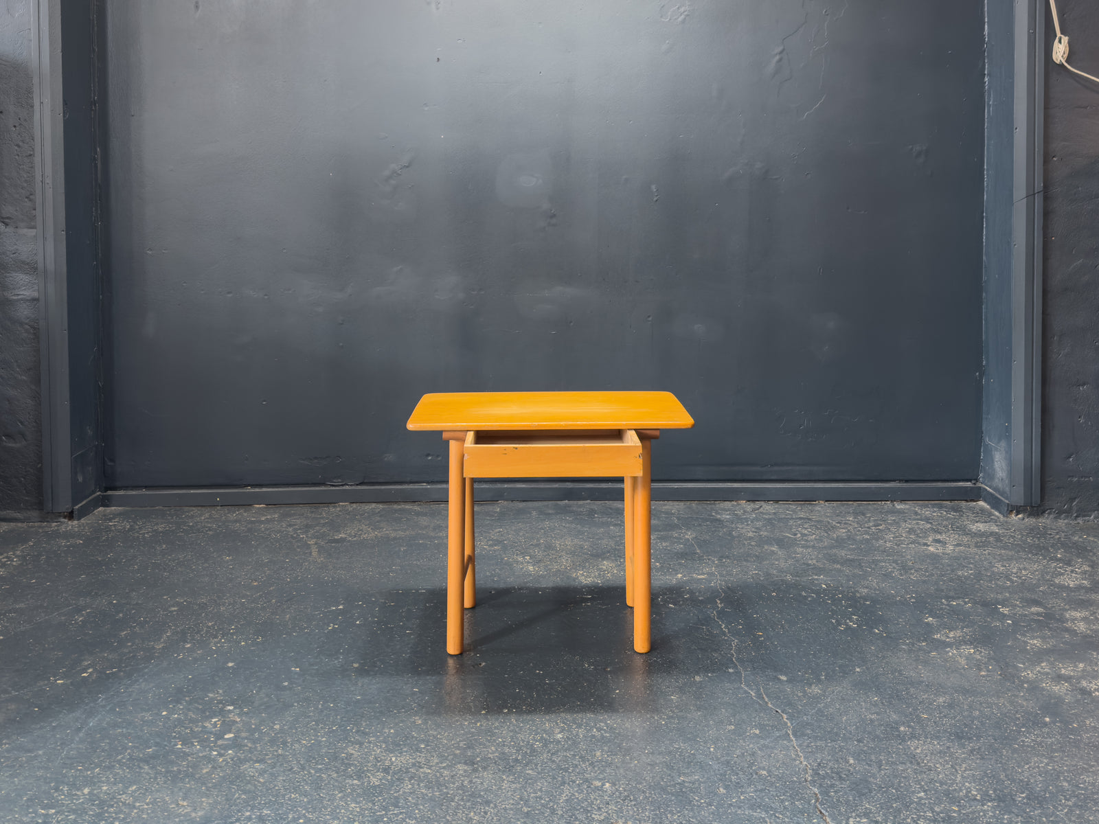 Oak Side Table with Drawer