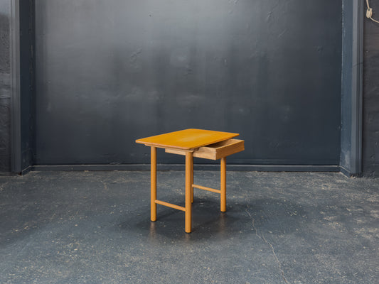 Oak Side Table with Drawer