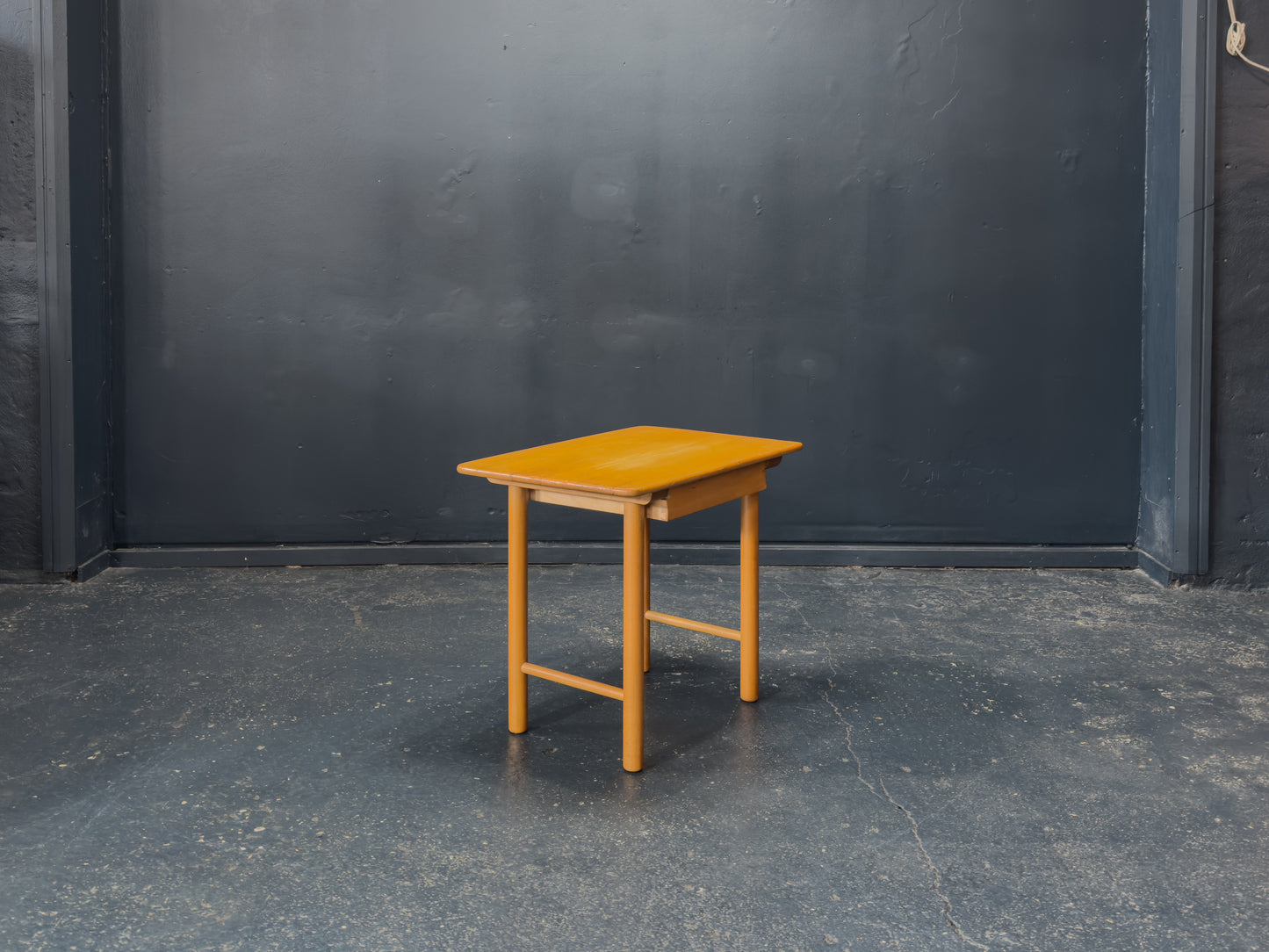 Oak Side Table with Drawer