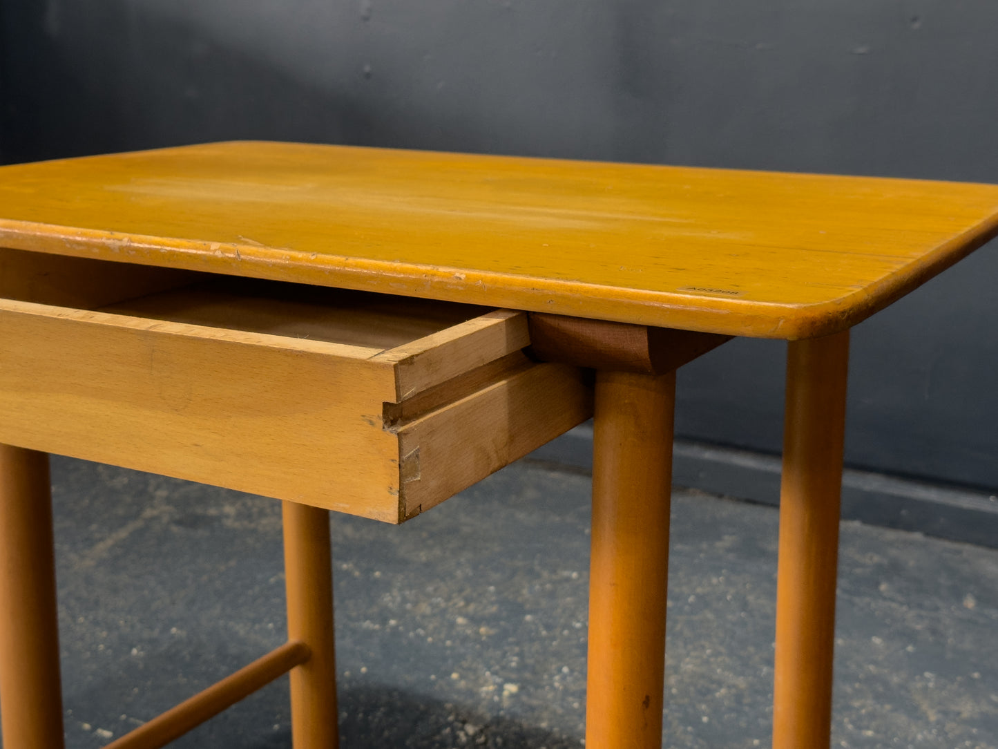 Oak Side Table with Drawer