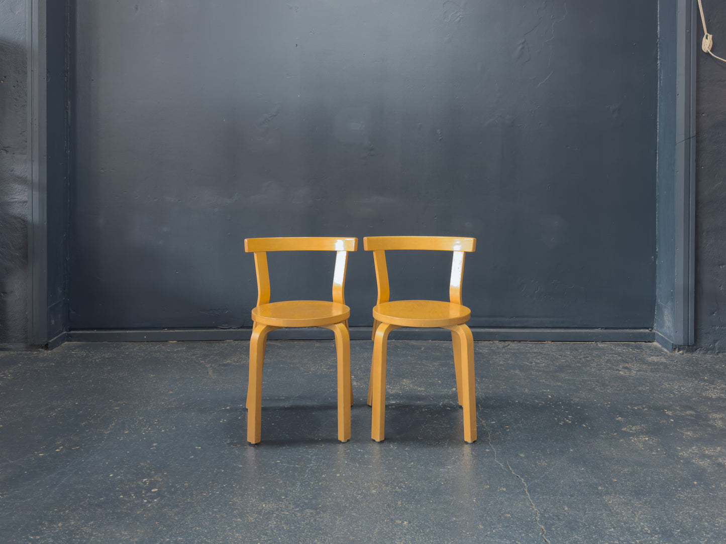 Pair of Alvar Aalto Model 68 Chairs
