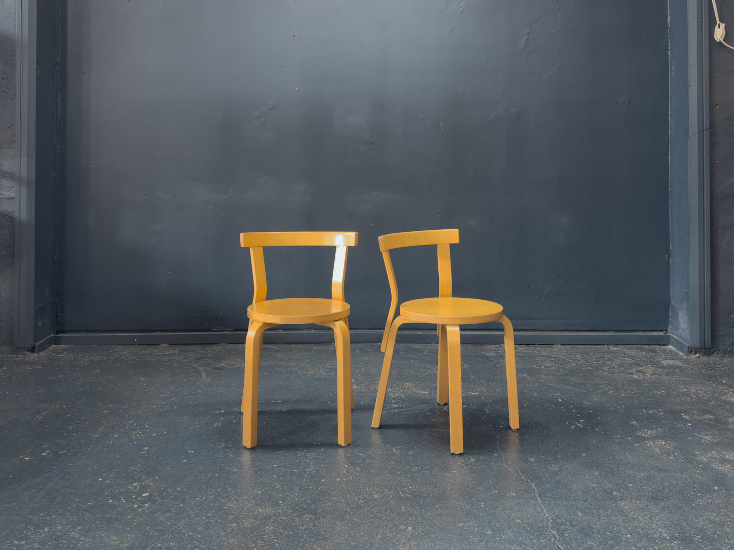 Pair of Alvar Aalto Model 68 Chairs