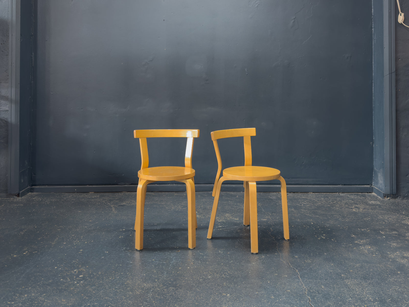 Pair of Alvar Aalto Model 68 Chairs