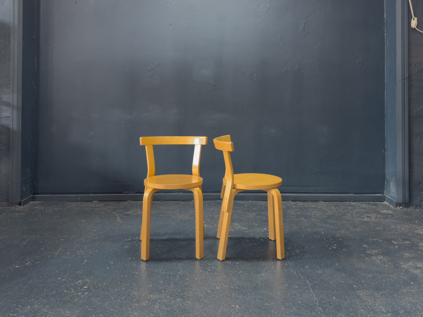 Pair of Alvar Aalto Model 68 Chairs
