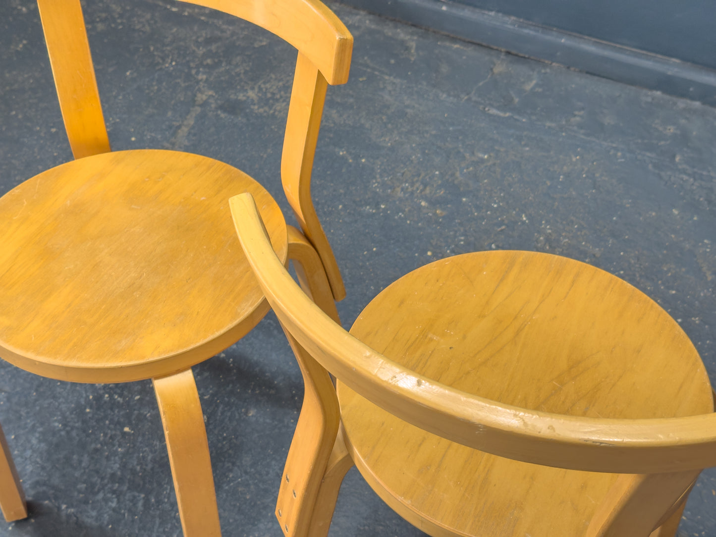 Pair of Alvar Aalto Model 68 Chairs