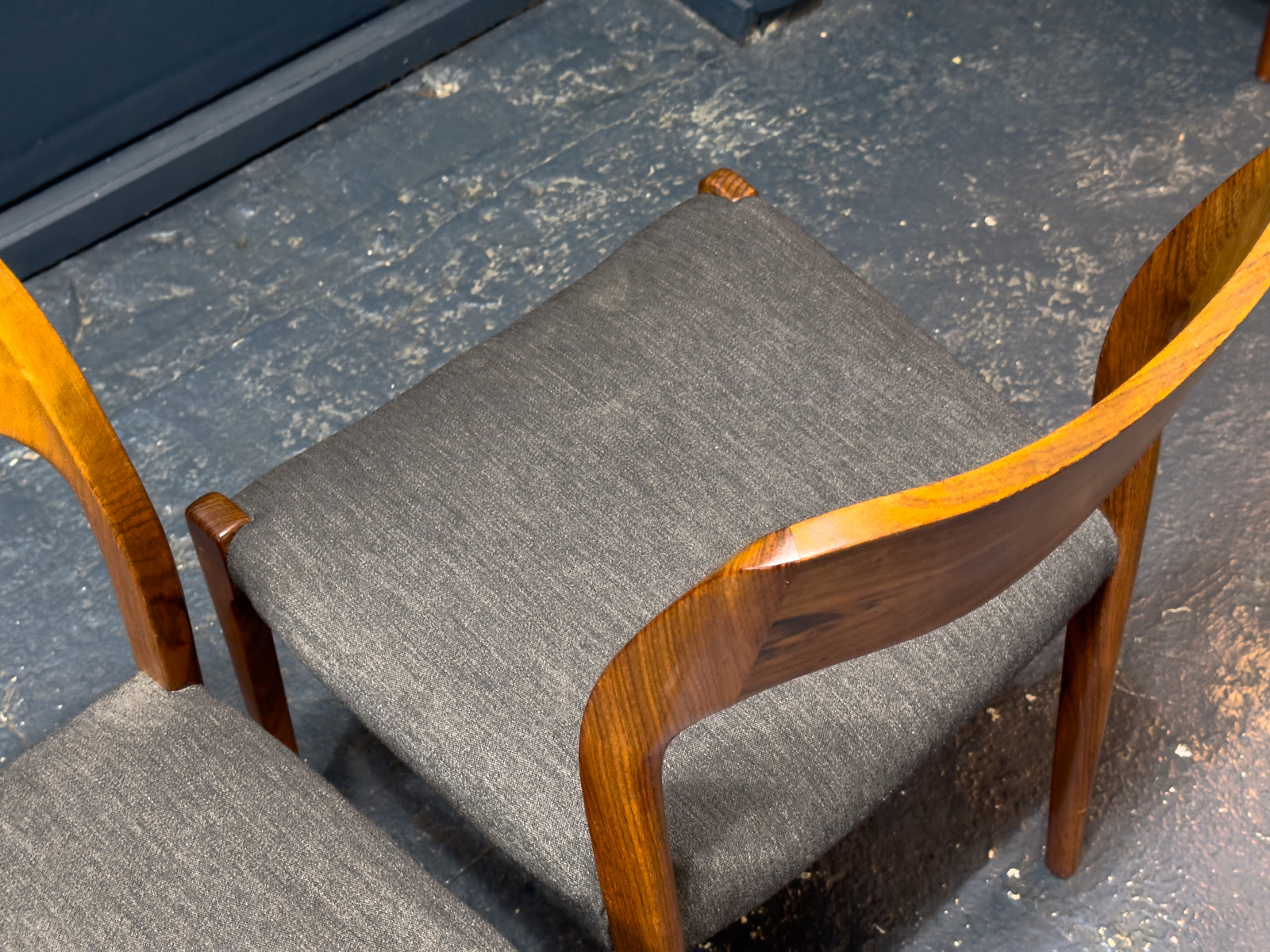 Set of 4 Rosewood Niels Otto Moller Model 71 Dining Chairs
