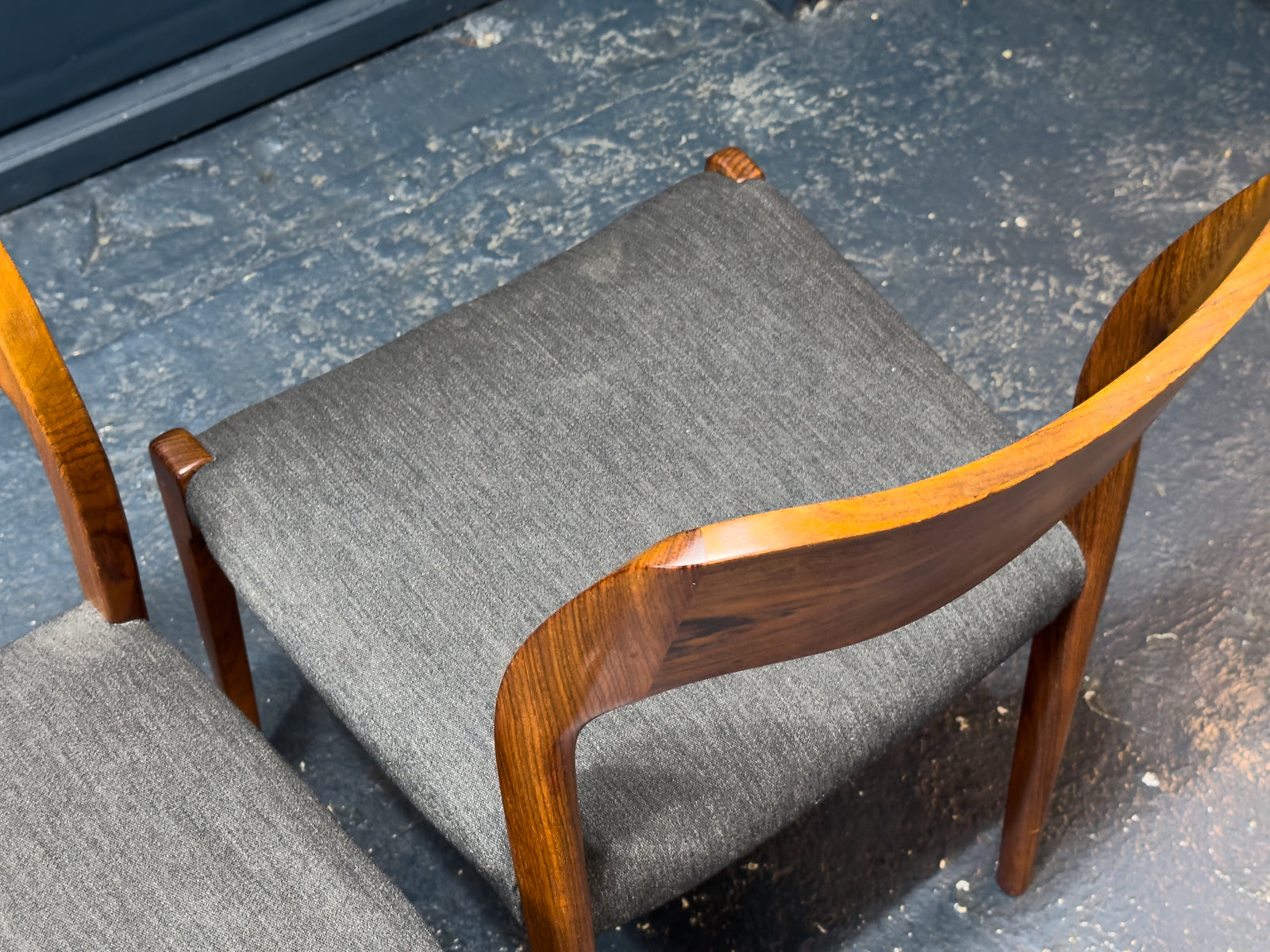 Set of 4 Rosewood Niels Otto Moller Model 71 Dining Chairs