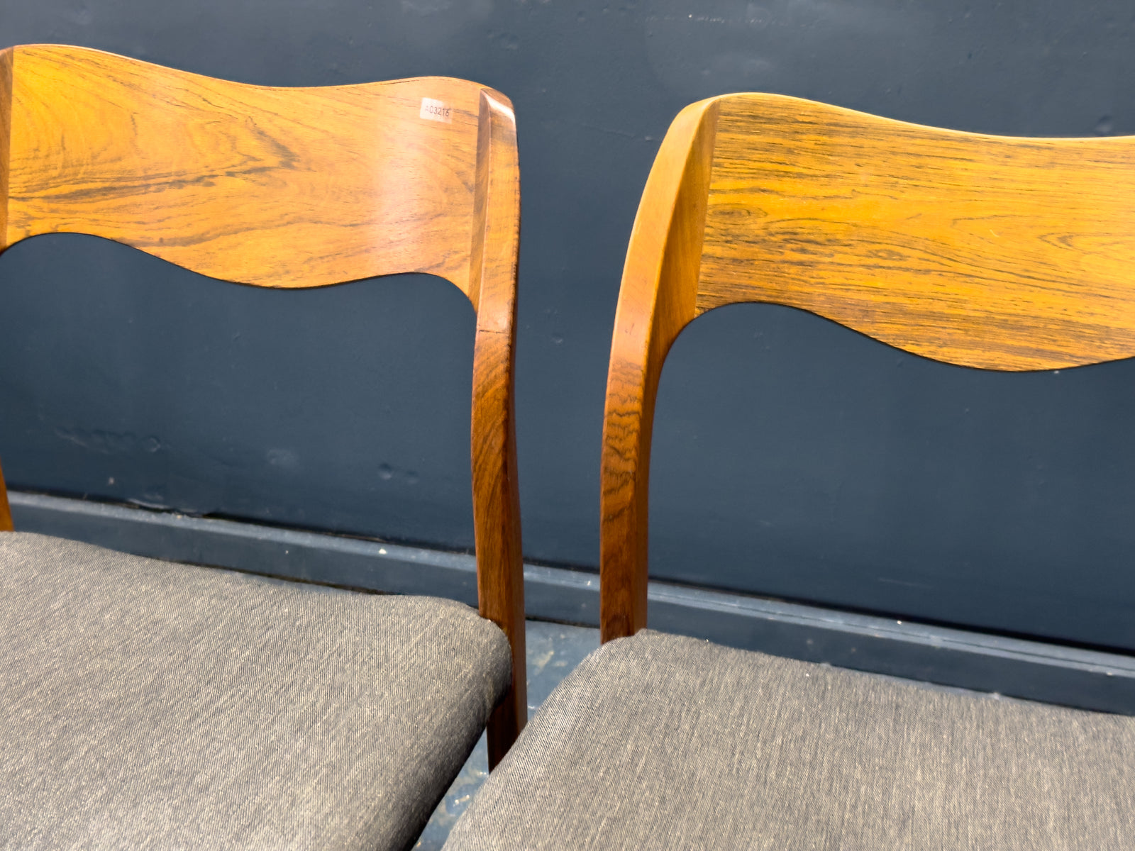 Set of 4 Rosewood Niels Otto Moller Model 71 Dining Chairs