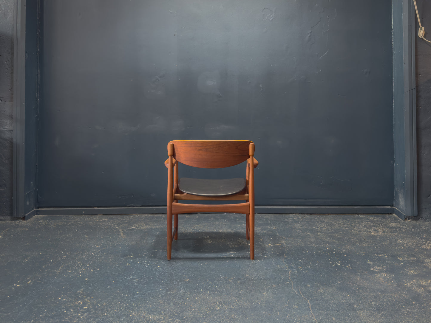 Teak and Leather Chair by Arne Hovmand-Olsen