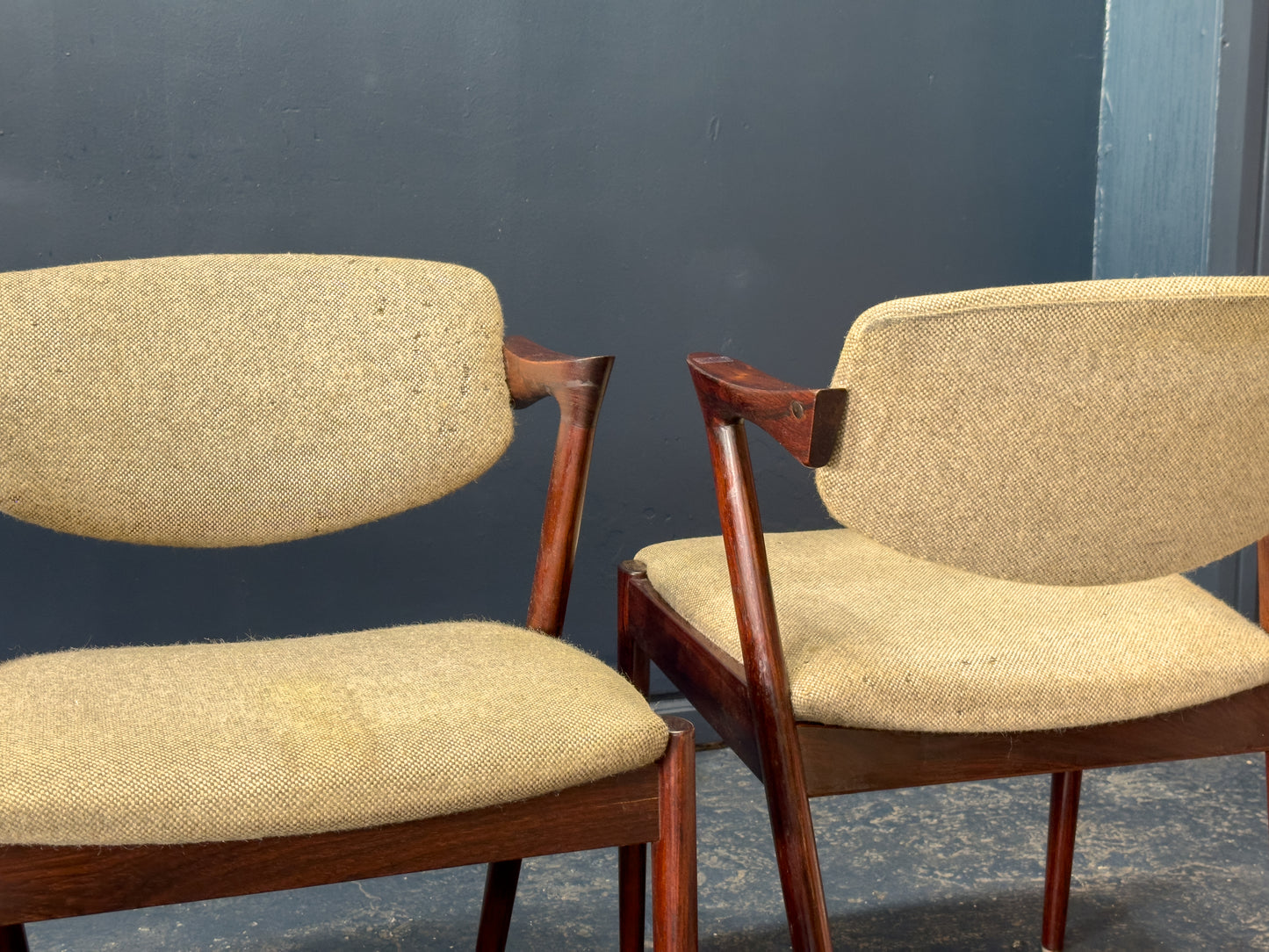 Set of 4 Rosewood Kai Kristiansen Dining Chairs