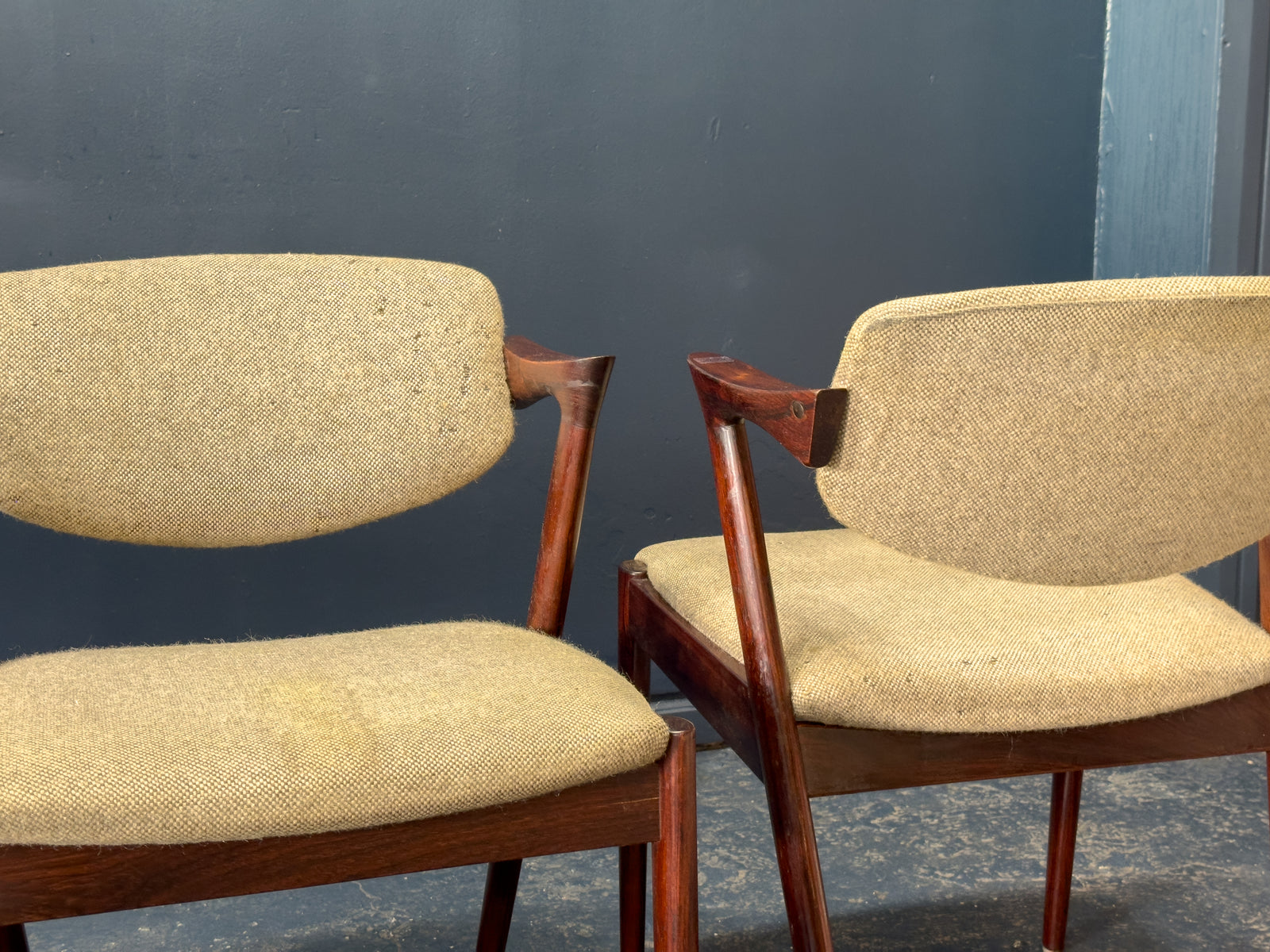 Set of 4 Rosewood Kai Kristiansen Dining Chairs
