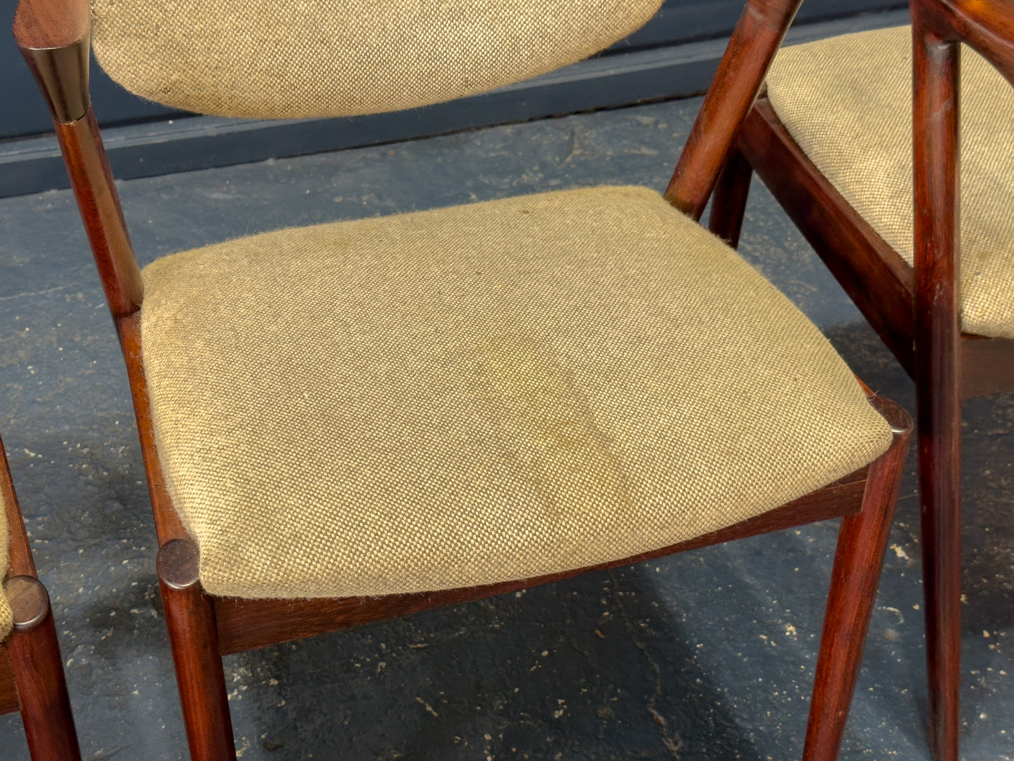 Set of 4 Rosewood Kai Kristiansen Dining Chairs