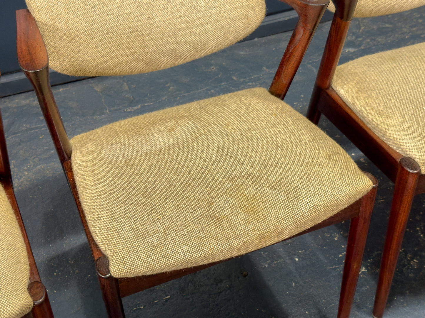 Set of 4 Rosewood Kai Kristiansen Dining Chairs